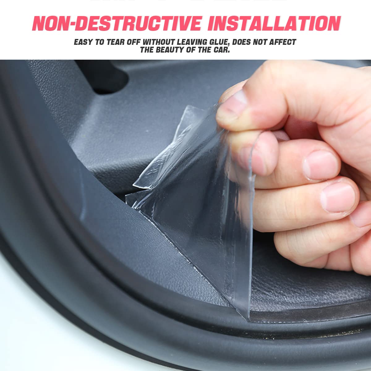 Blau Grun Car Door Entry Guard, Clear Trim Guard/Cover For Car Door Sill, Edge, Rear Bumper, Anti-Collision Protector Film Universal For Most Cars, Vehicles, Suvs (2" X 197", Transparent)