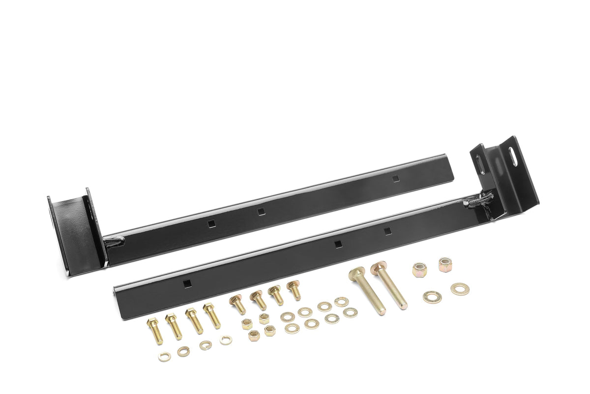 Realtruck Backrack Hardware Kit For Use W/ 21'' Toolbox, Low Profile, Black, N | 30119Lp | Fits 2002-2025 Ram 1500/2500/3500; 20