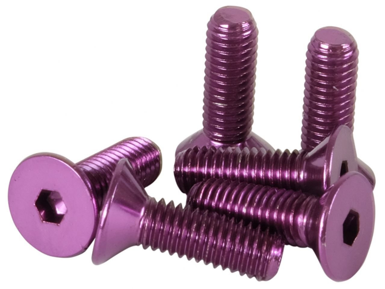 NRG Innovations SWS-100PP Steering Wheel Screw Kit (Upgrade Purple &quot;CONICAL&quot;)