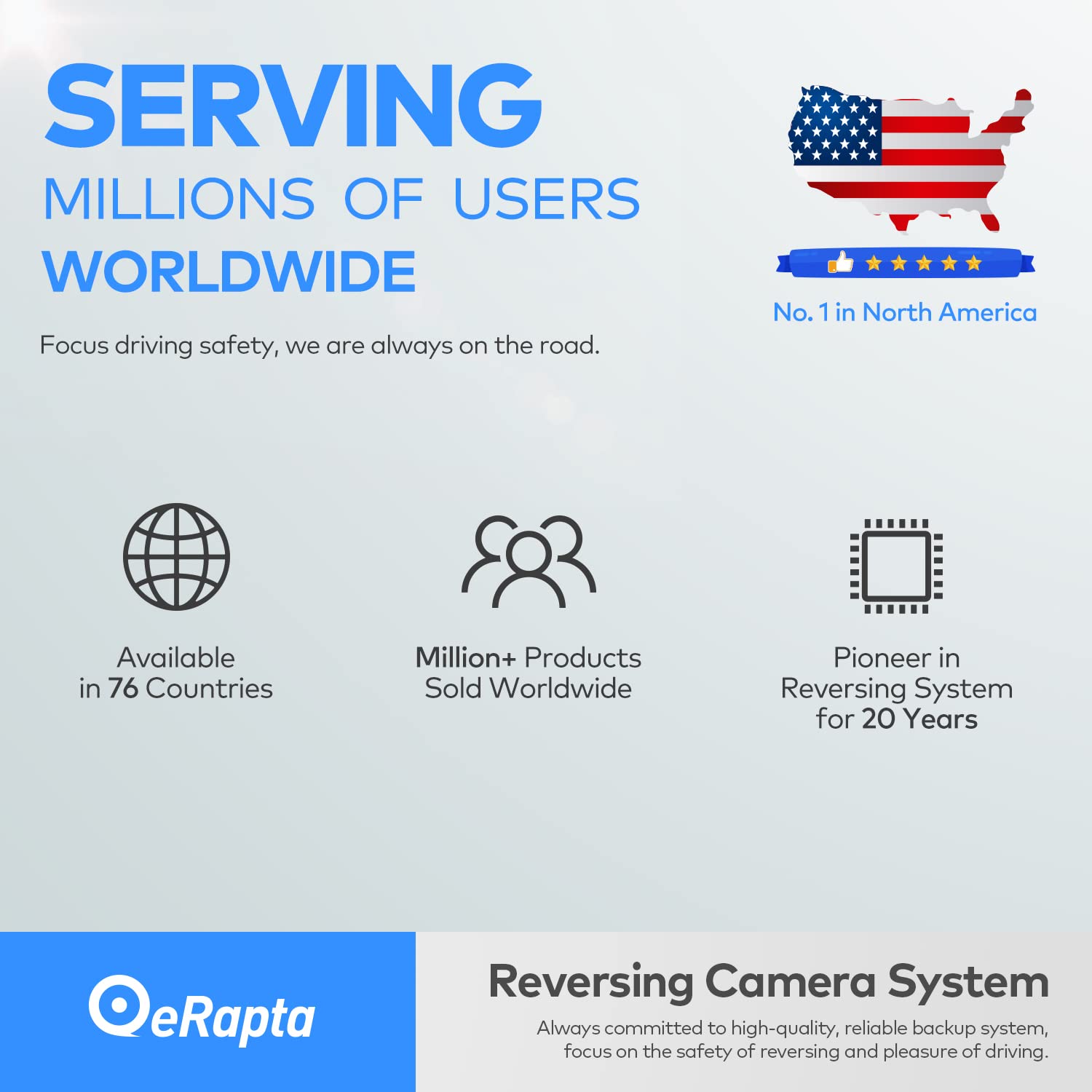 Erapta Ert01 Hd Backup Camera Rear View License Plate Reverse Camera Universal For Pickup Truck Car Suv 149 Degree Perfect Angle