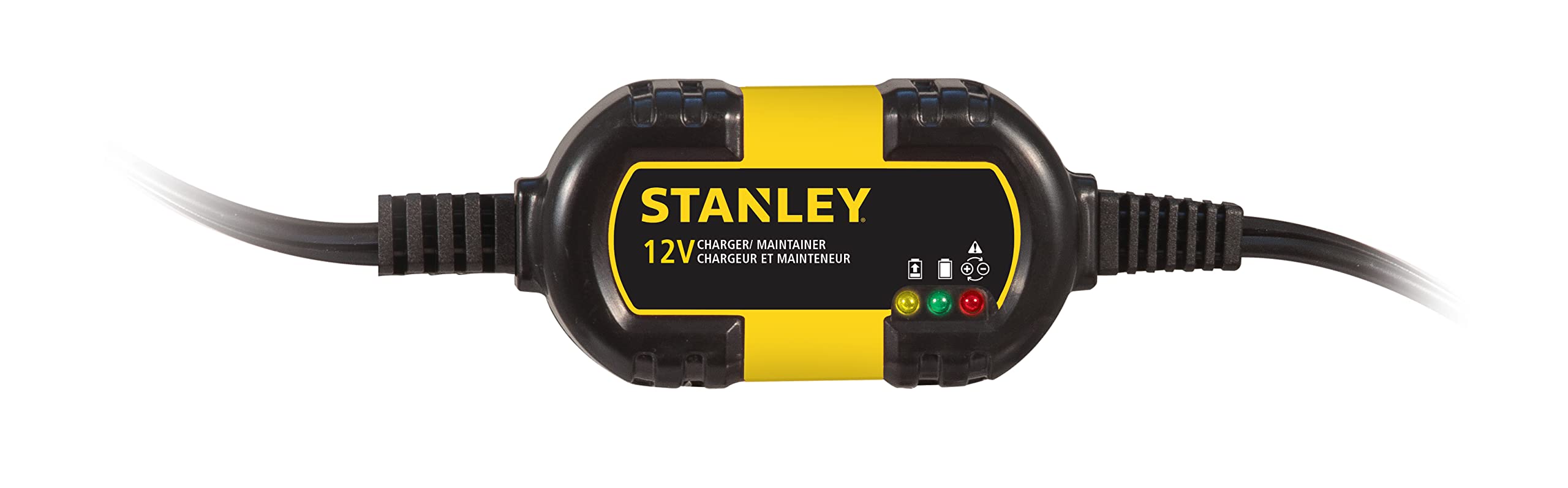 Stanley Bm1S Fully Automatic 1 Amp 12V Battery Charger/Maintainer With Cable Clamps And O-Ring Terminals