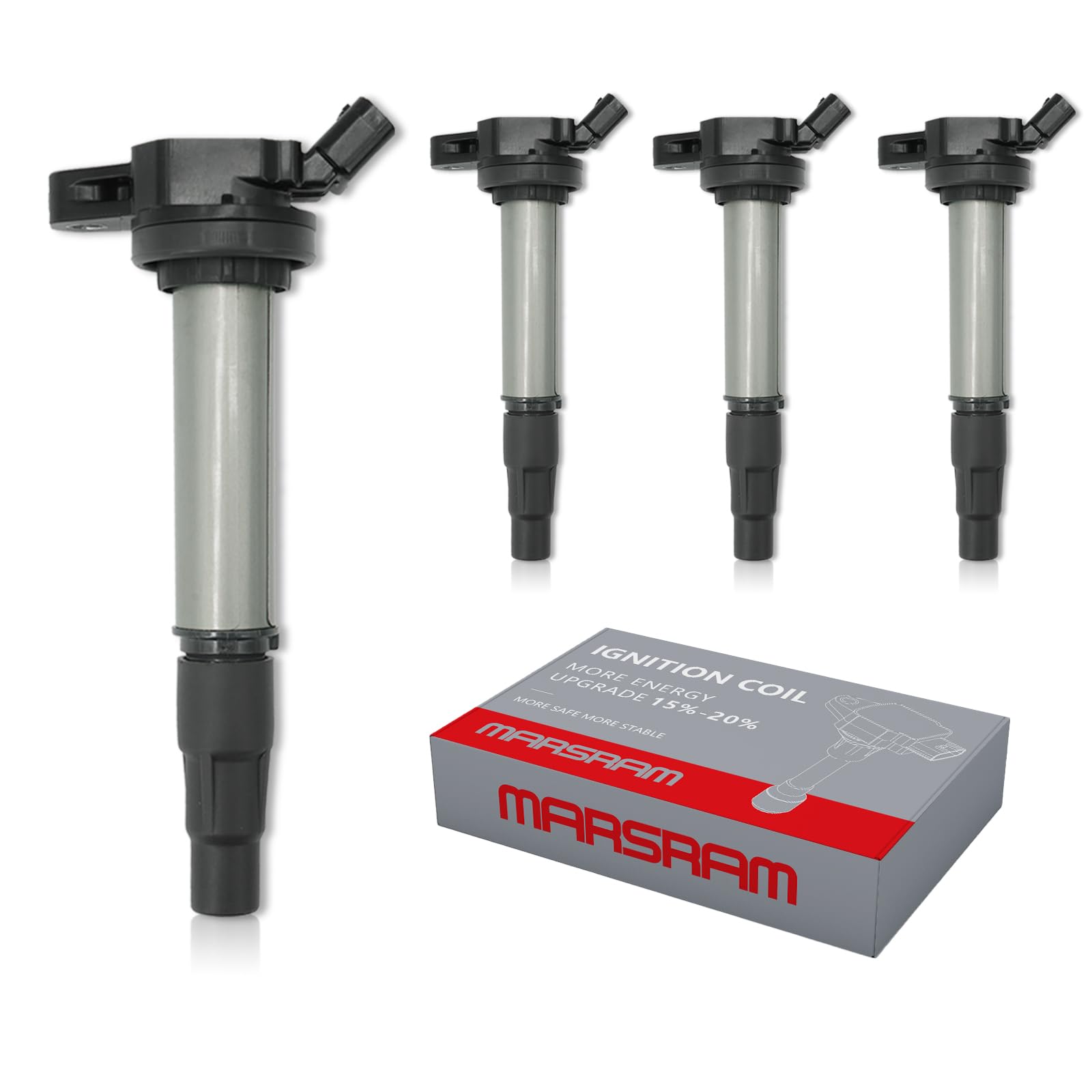 Marsram Ignition Coil Pack UF596 4Pcs Fit for 2009-2017 Toyota Corolla 1.8L