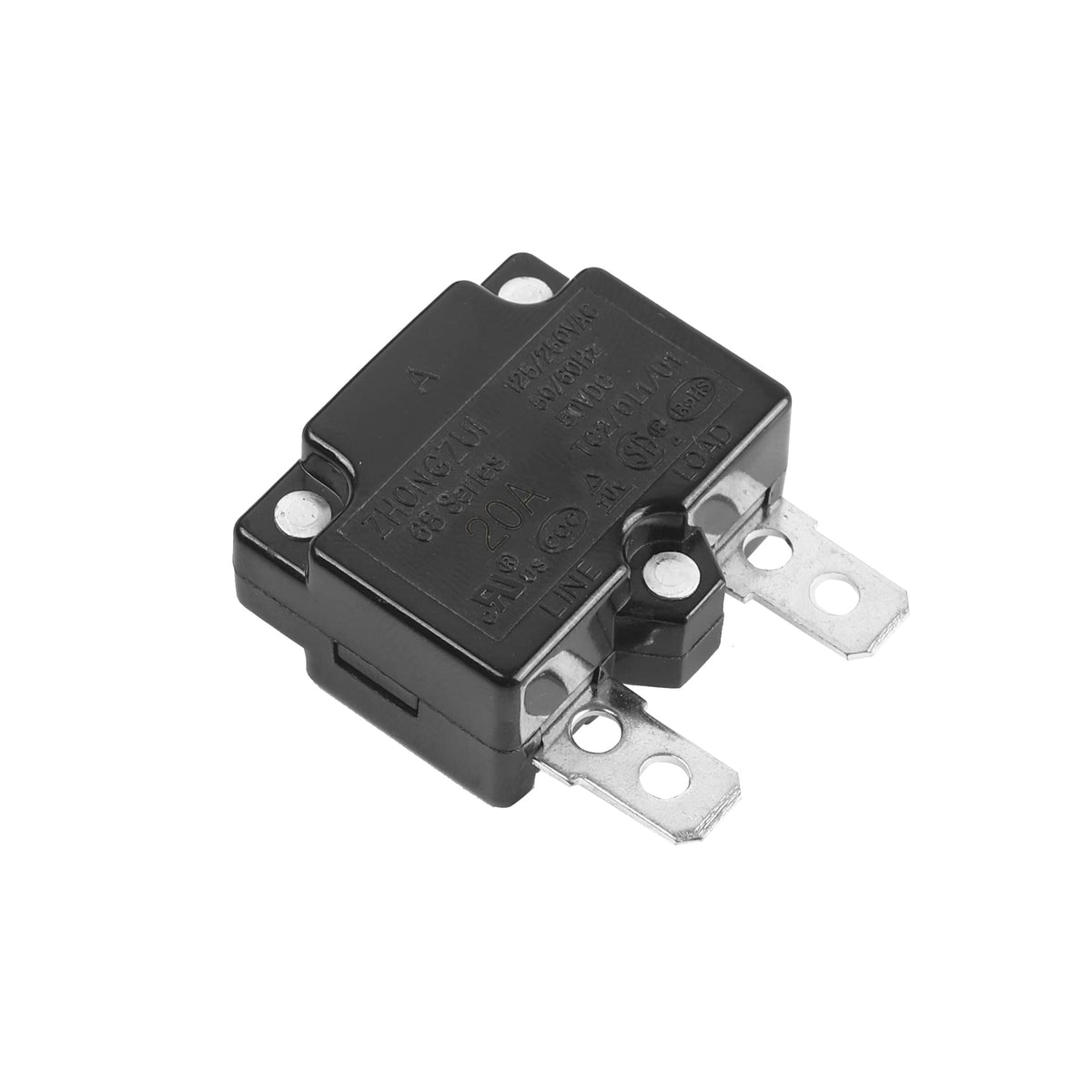 SHENGLE 20A Automatic Reset Relay Fuse Therma Switch Circuit Breaker Current Overload Protector Kids Ride On Car Accessories