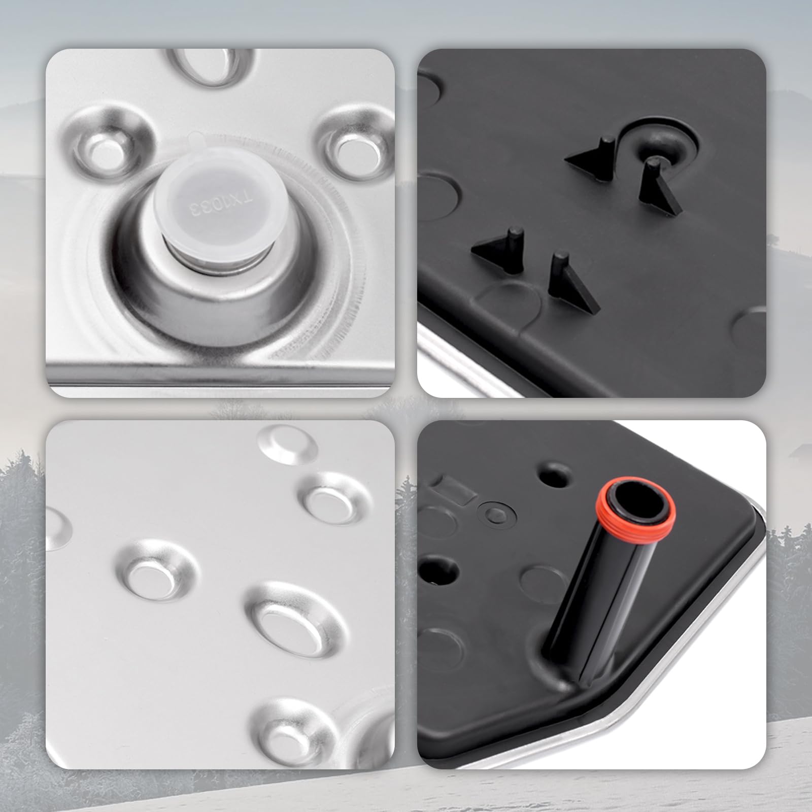 Reeoutdoor 6R80 Transmission Filter & Gasket Kit for 09-17 Expedition, 11-17 F150, Mustang, Navigator - Replaces OE# FT-188, BL