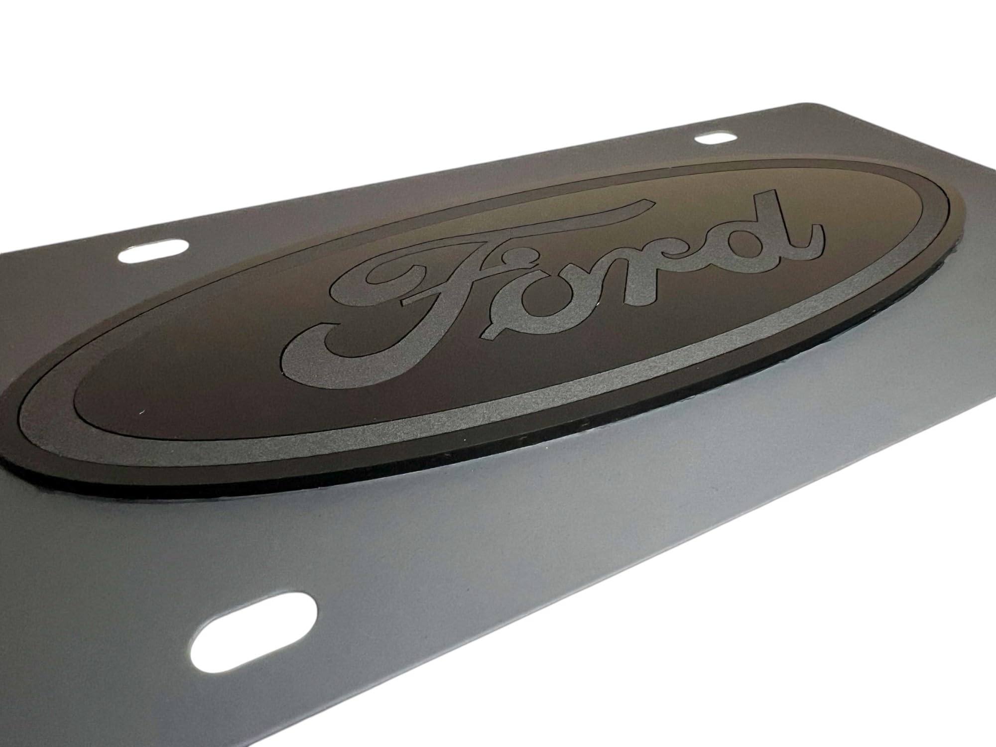 Ford Eurosport Daytona- Compatible Oval On Carbon Steel License Plate