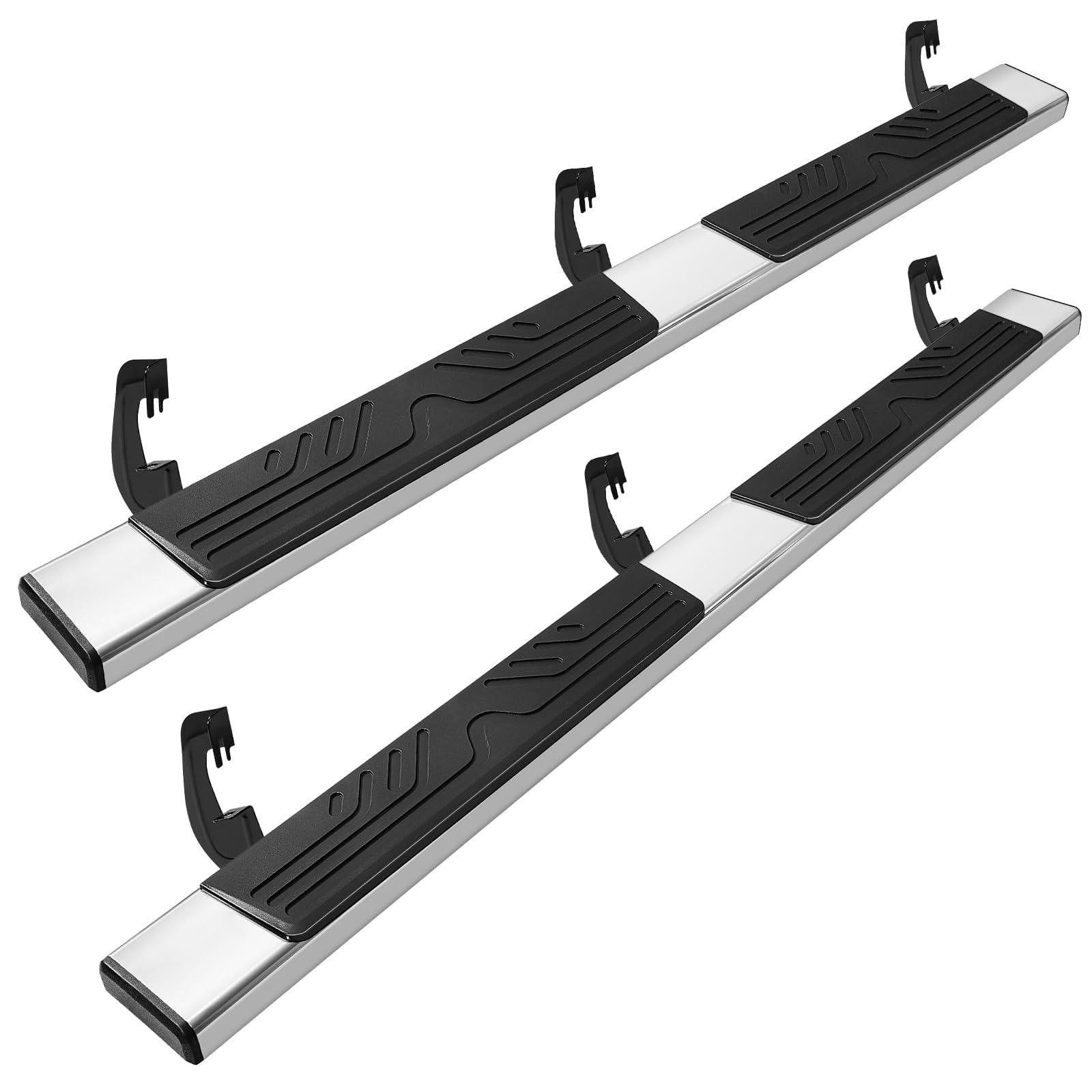 Pz 6.5'' Double Cab Running Boards For 2007-2018 Chevy Silverado/Gmc Sierra 1500, 2007-2019 For 2500Hd 3500Hd 2019 Ld, Mirror St