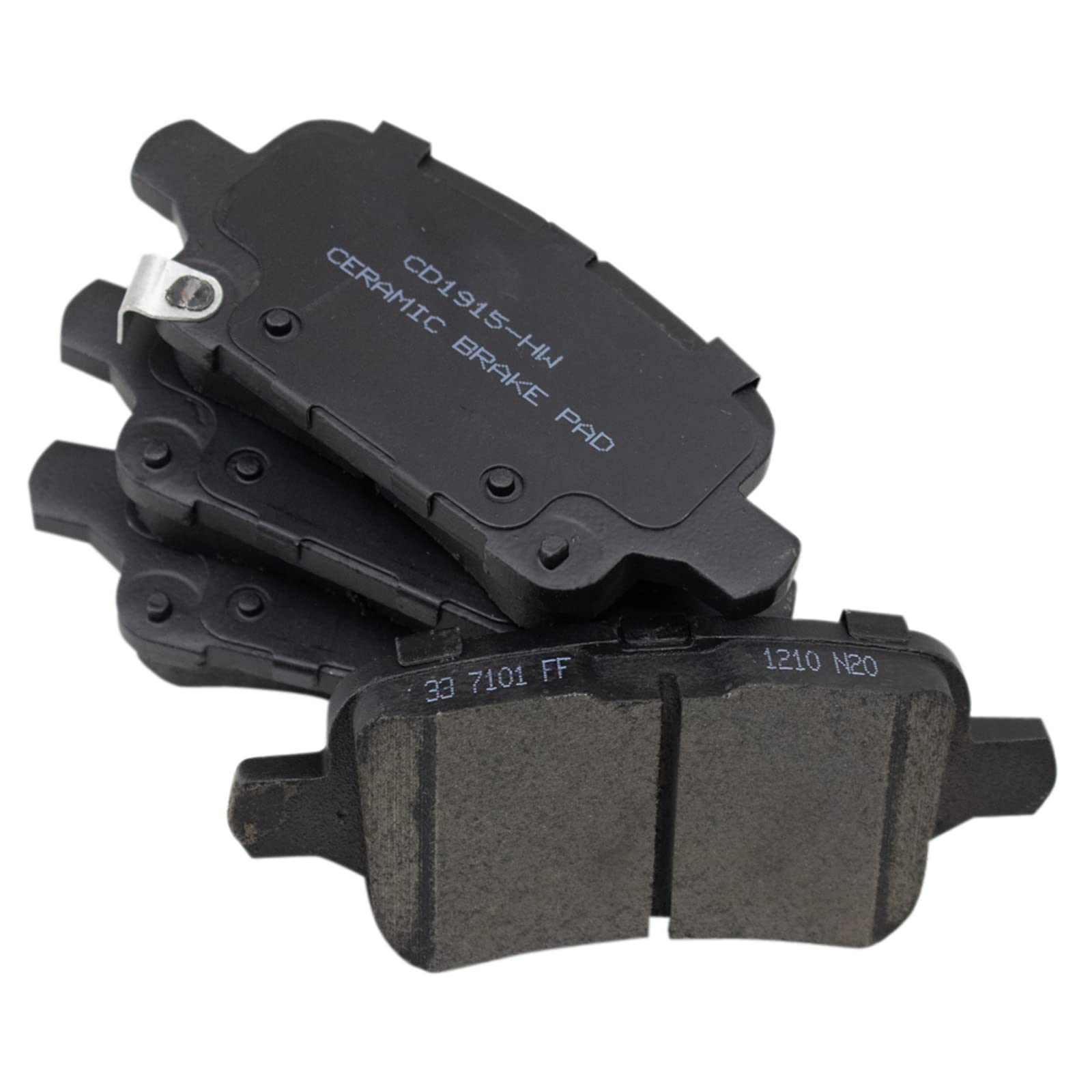 TRQ Front Brake Pads Ceramic Compatible with 2017-2021 Honda Clarity 2017-2022 CR-V