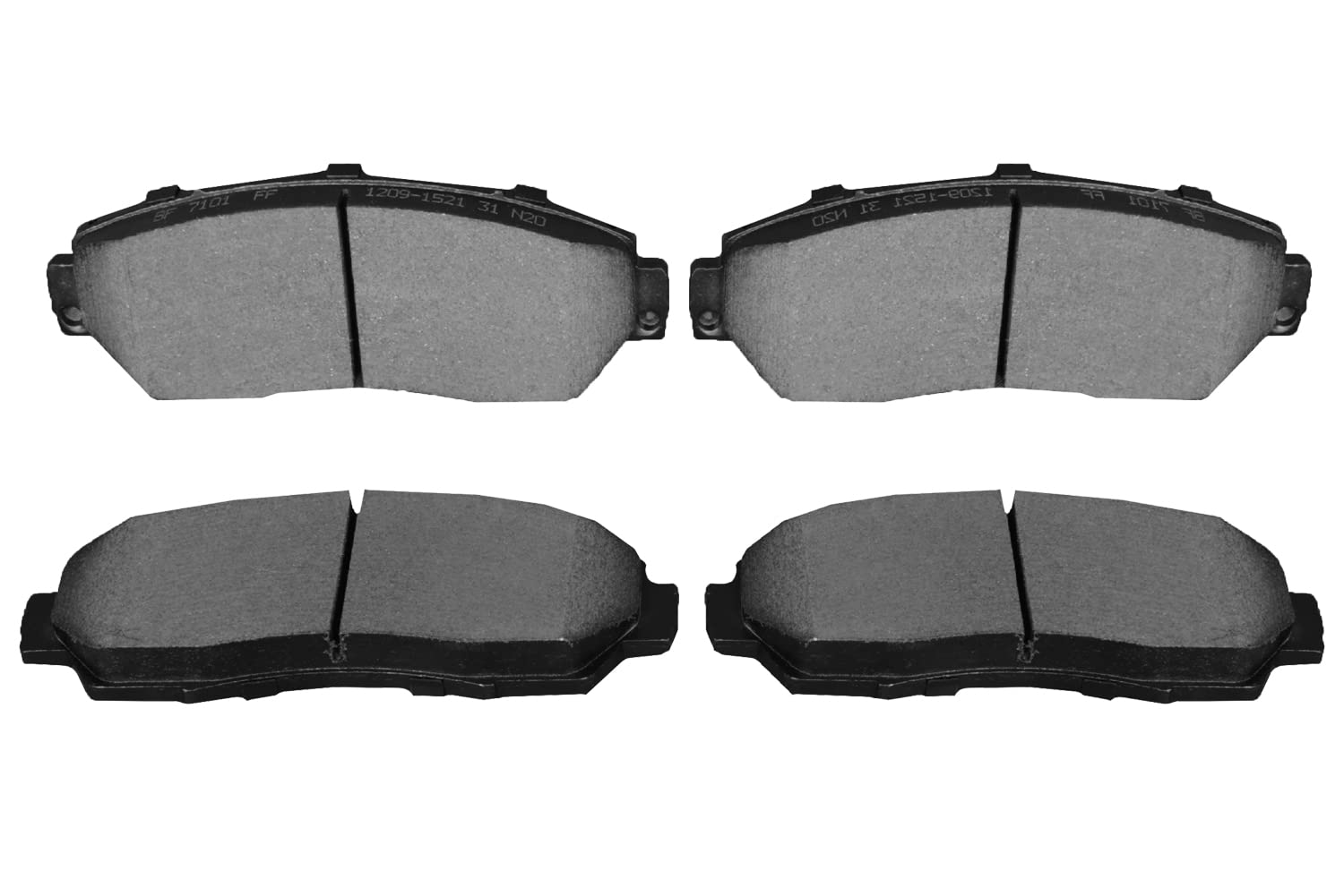 EXPPOWER Replacement for Front & Rear Ceramic Disc Brake Pads Set 2007-2011 Honda CR-V 2010-2012 Acura RDX