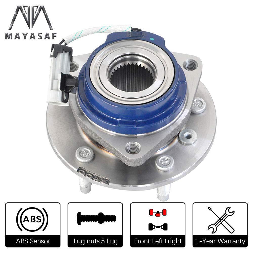 Mayasaf 513121 Front Wheel Hub Bearing Assembly For Chevy Impala/Venture/Monte Carlo, For Buick Century/Rendezvous/Terraza, For Cadillac Deville/Dts, For Pontiac Grand Prix Olds Aurora