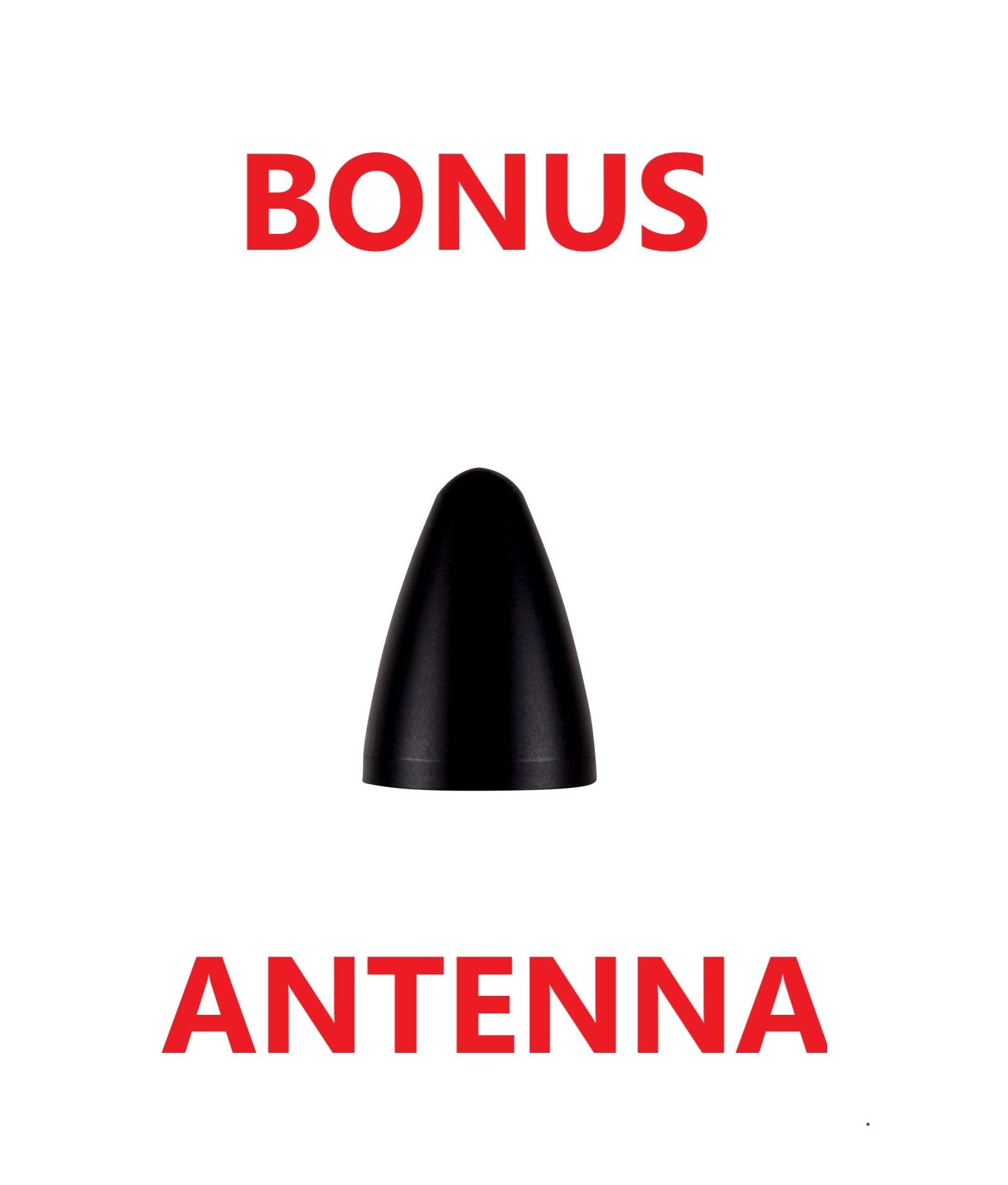 AntennaX Super Shorty Antenna for Chevy 1500 Silverado, 1.5-inch, Black, Model B31-CHE74