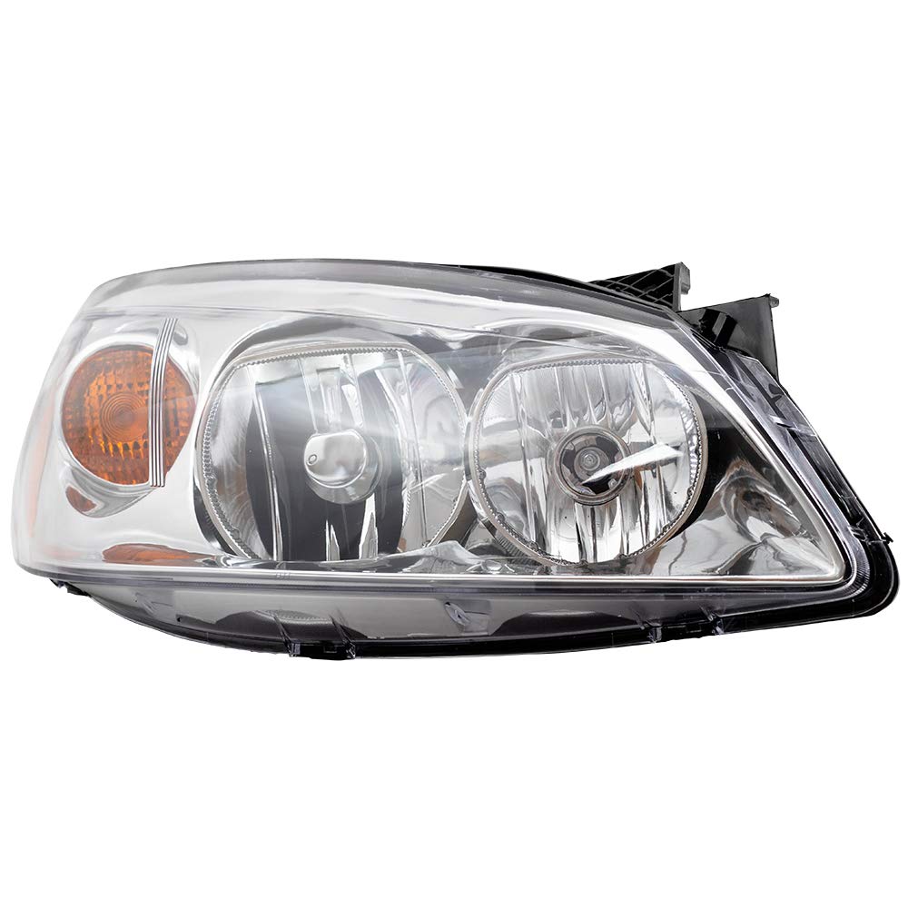 Brock Replacement Driver And Passenger Set Headlights With Amber Signal Compatible With 2005-2010 G6