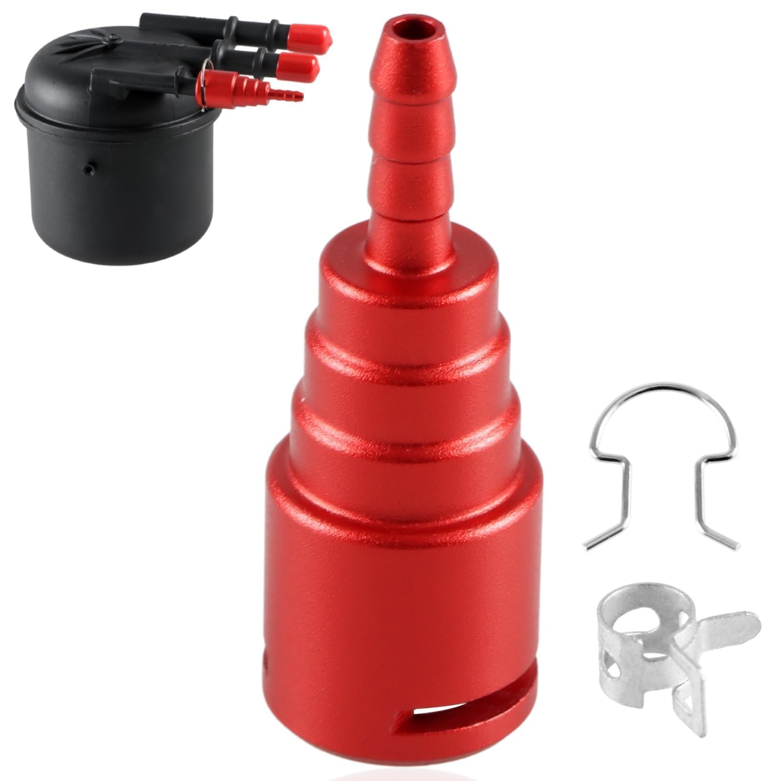 Fusch Upgraded Aluminum Alloy Fuel Filter Return Line Connector Compatible With Ford 6.7L Powerstroke Diesel 2017-2020 Replaces#