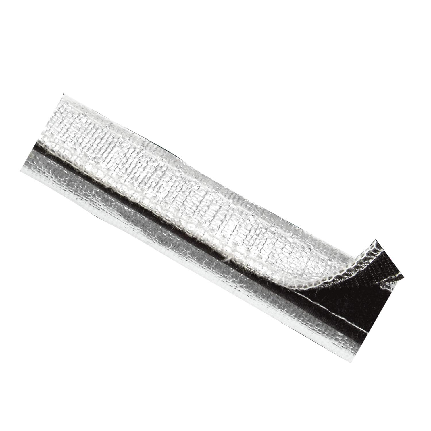 Design Engineering 010487B50 2-1/2'' X 50Ft Spool Aluminized Sleeving For Ultimate Heat Protection (With Hook And Loop Closure)