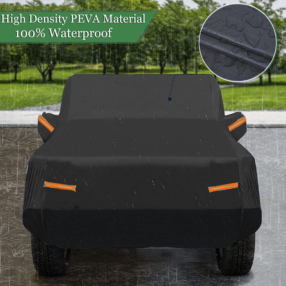 Big Ant Car Cover Custom Fits For Jeep Wrangler 4 Door Jk Unlimited Sport/Sahara/Rubicon Waterproof All Weather With Drive Door