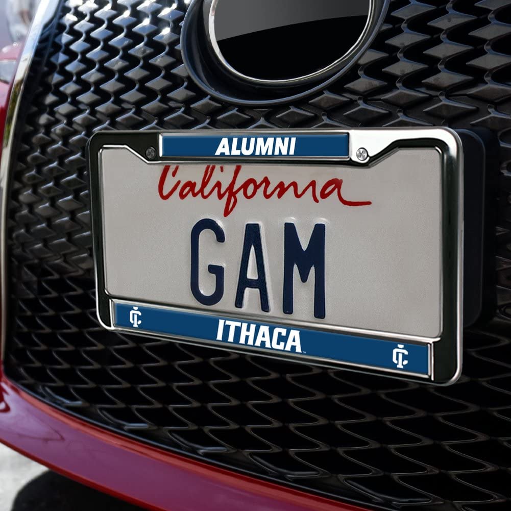 GRAPHICS & MORE Metal License Plate Frame - Full Size, Ithaca College Alumni Design, One Size