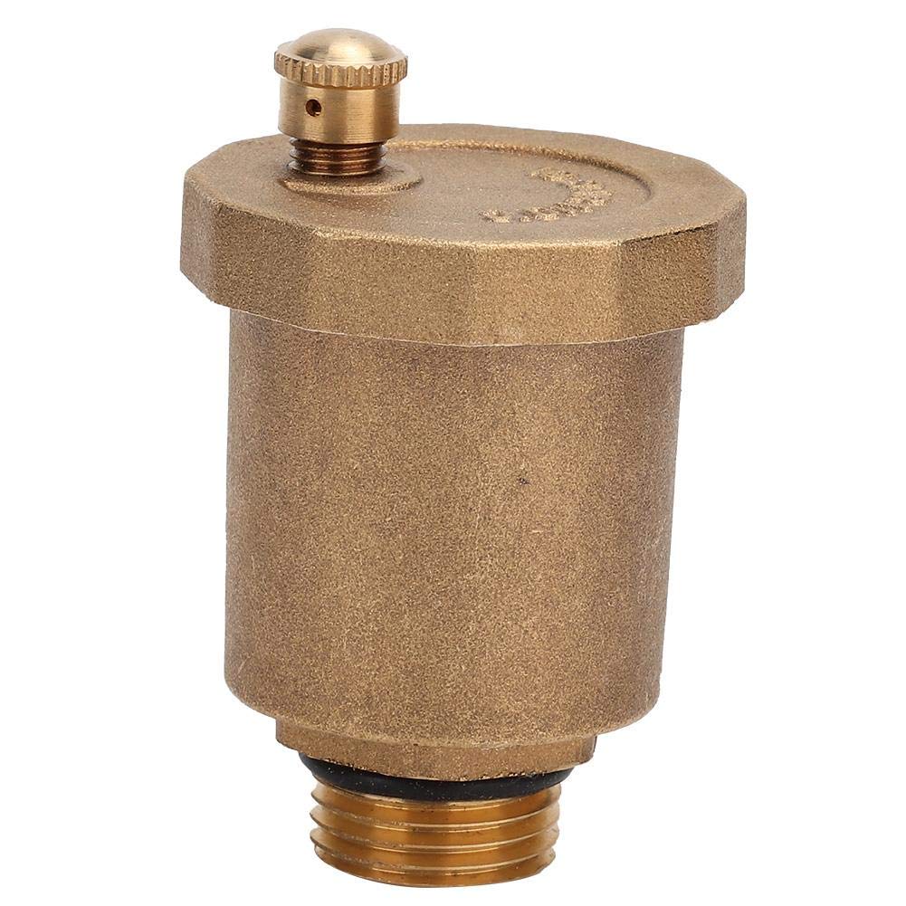 Air Vent Valve, G1/2'' Brass Automatic Diaphragm Unidirectional Valve Male Thread Leak-Proof High Temperature Air Bleeder Valve