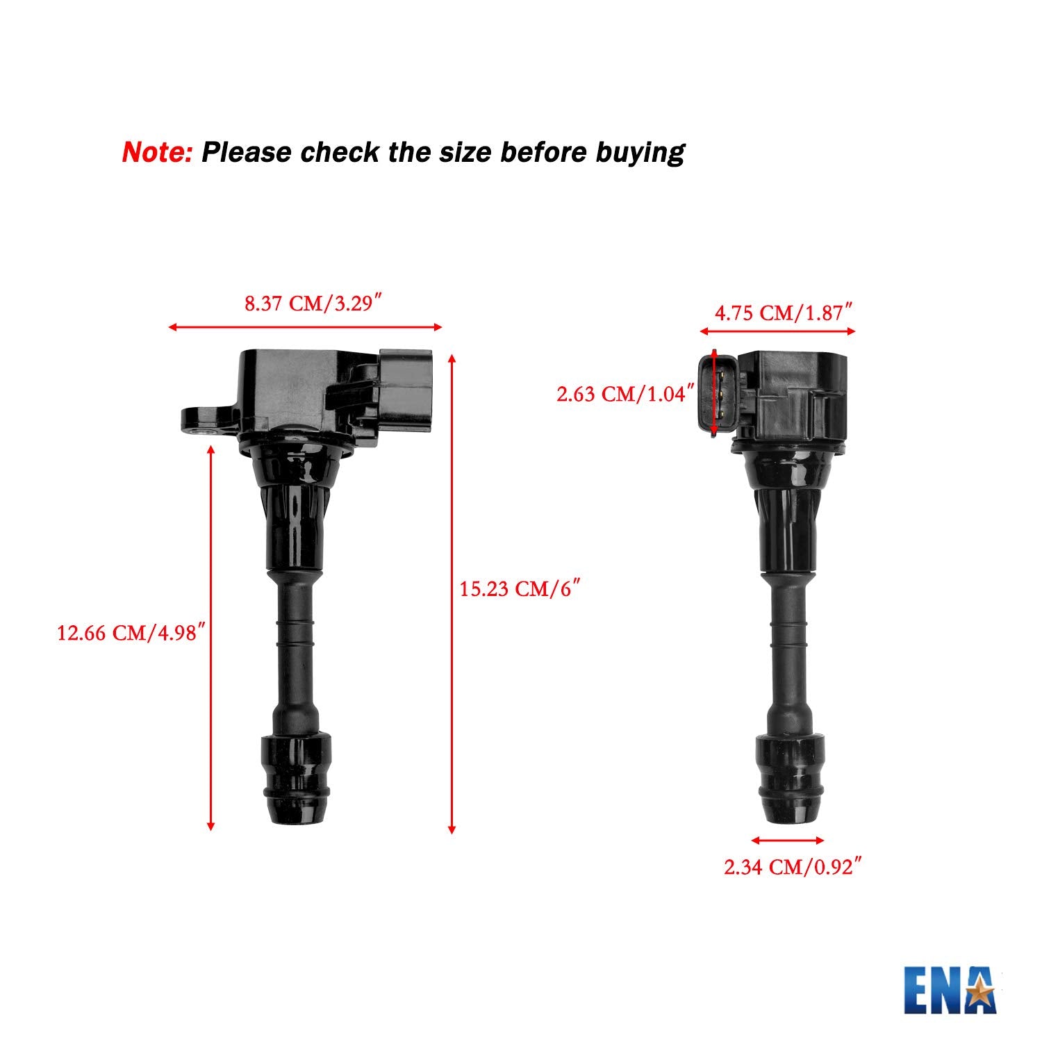 ENA Set of 6 Ignition Coil Pack Compatible with Nissan Altima Maxima Murano Pathfinder Quest I35 QX4 3.5L V6 Replacement for UF349 C1406