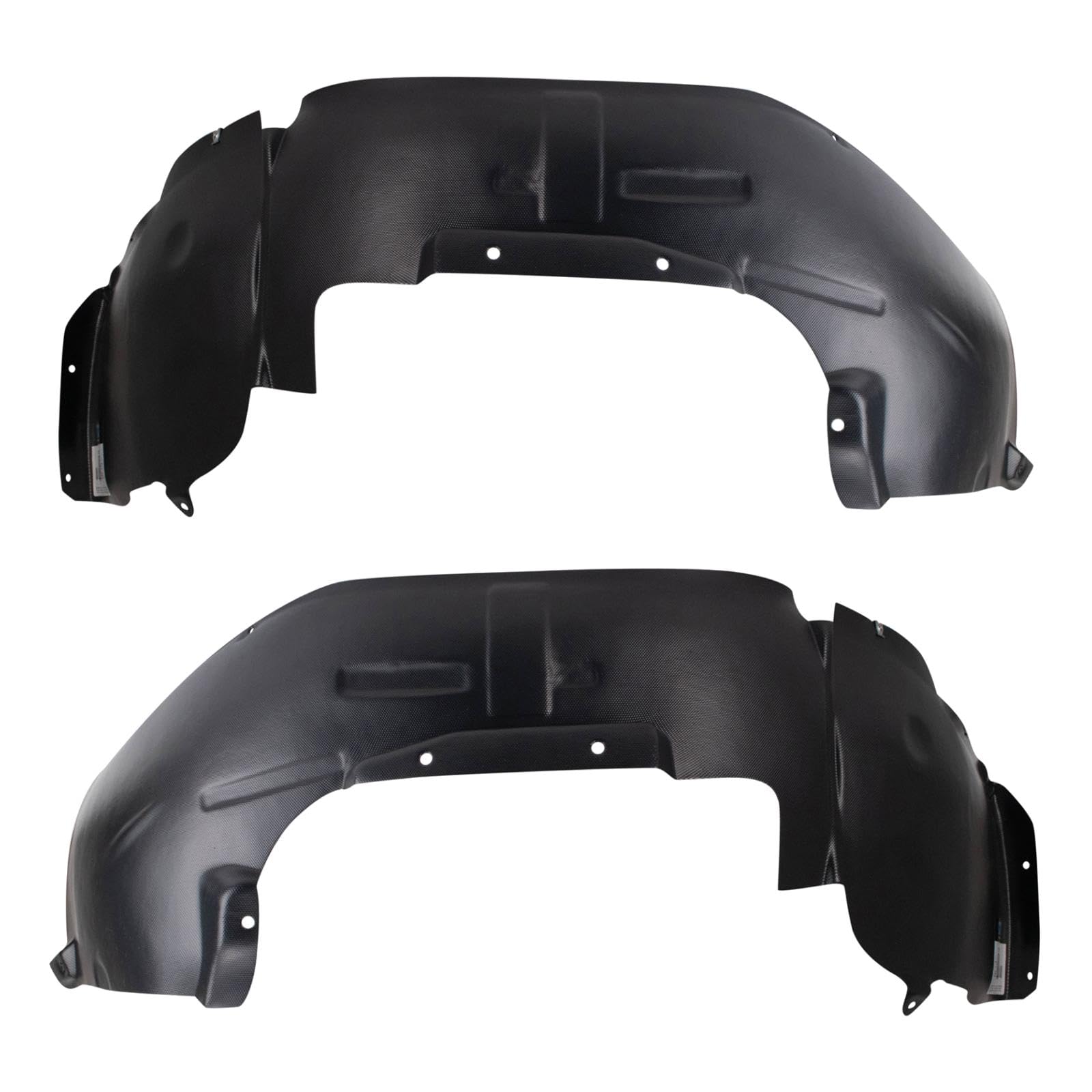 Trq Front Inner Fender Liner Set Compatible With 2007-2012 Dodge Caliber Ch1250131 Ch1251131