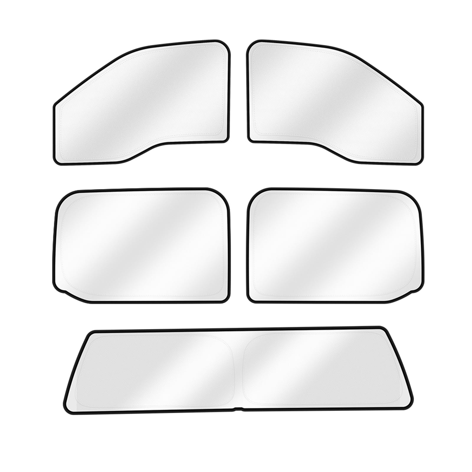 Canvcle Sunshades For 2015-2020 Ford F150 Supercrew 4 Door Accessories Sun Shade Side Rear Window Shade Cover Sun Visor Shield P