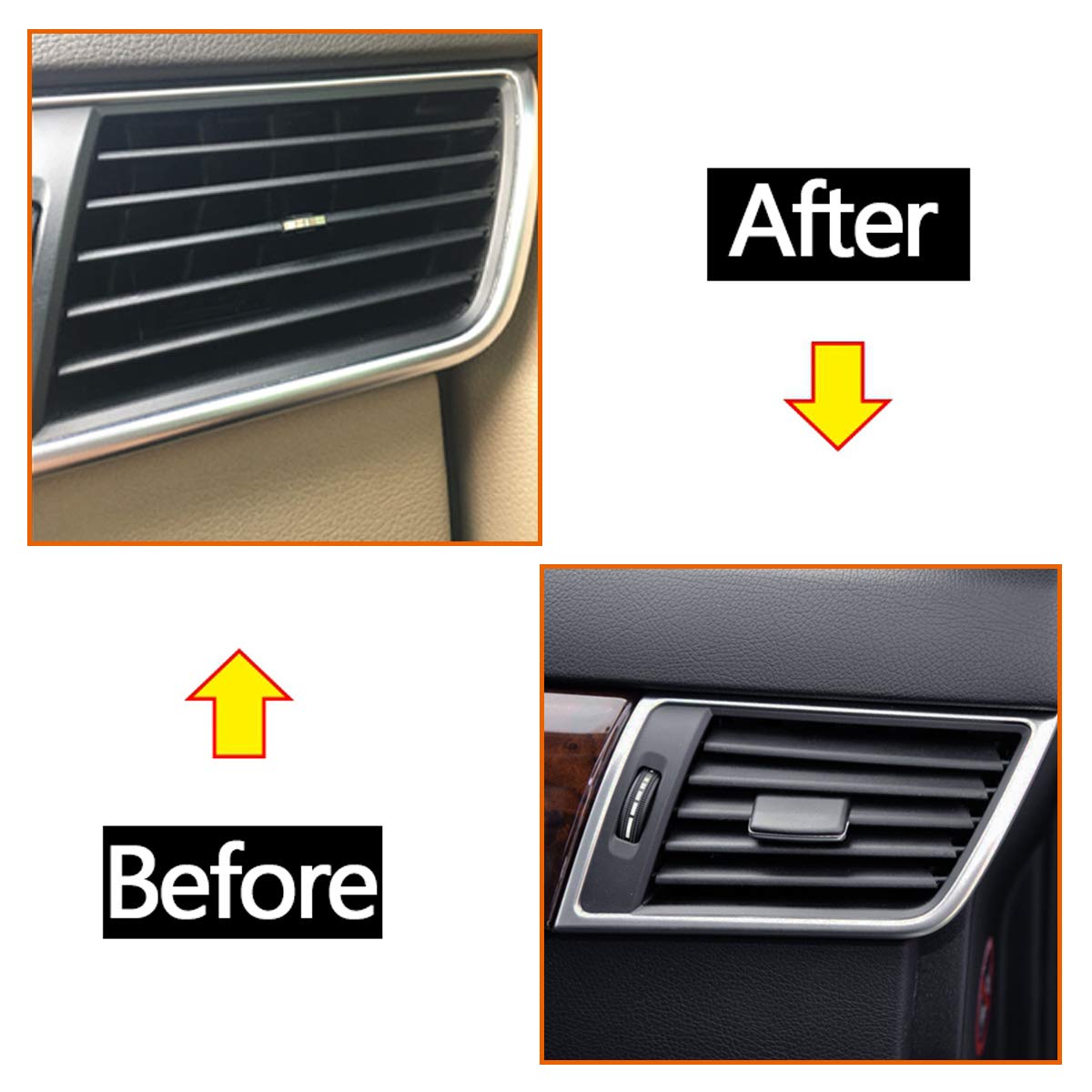 Moonlinks Compatible With Mercedes Benz Front Left Right Air Vent Clips Tabs, Front Row Air Grille Tabs Clip For W166 Ml Class 2