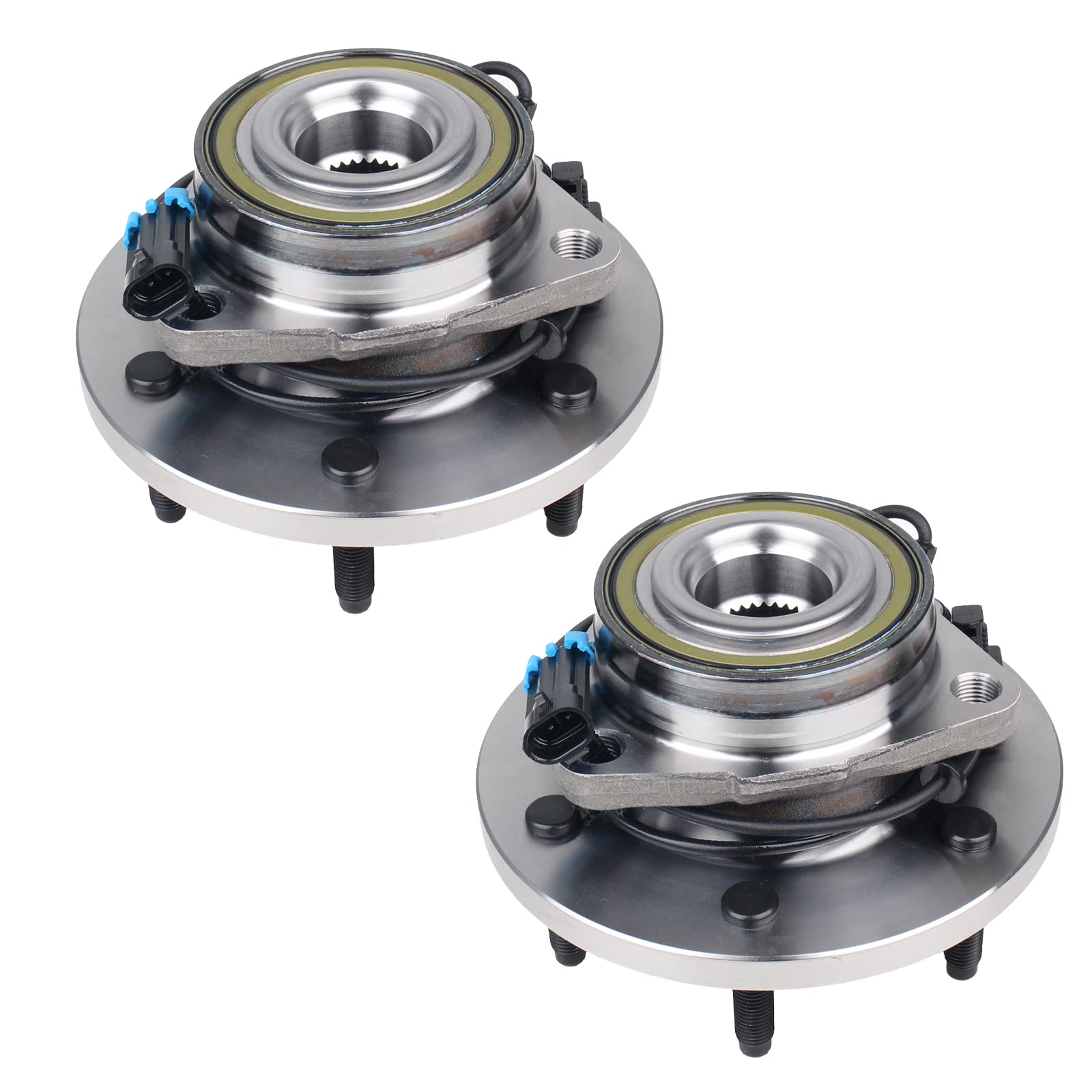 Parod Pair Front 515093 Wheel Hub And Bearing Assembly Compatible With 2006-2010 Hummer H3 2009-2010 Hummer H3T W/Abs 6Lugs