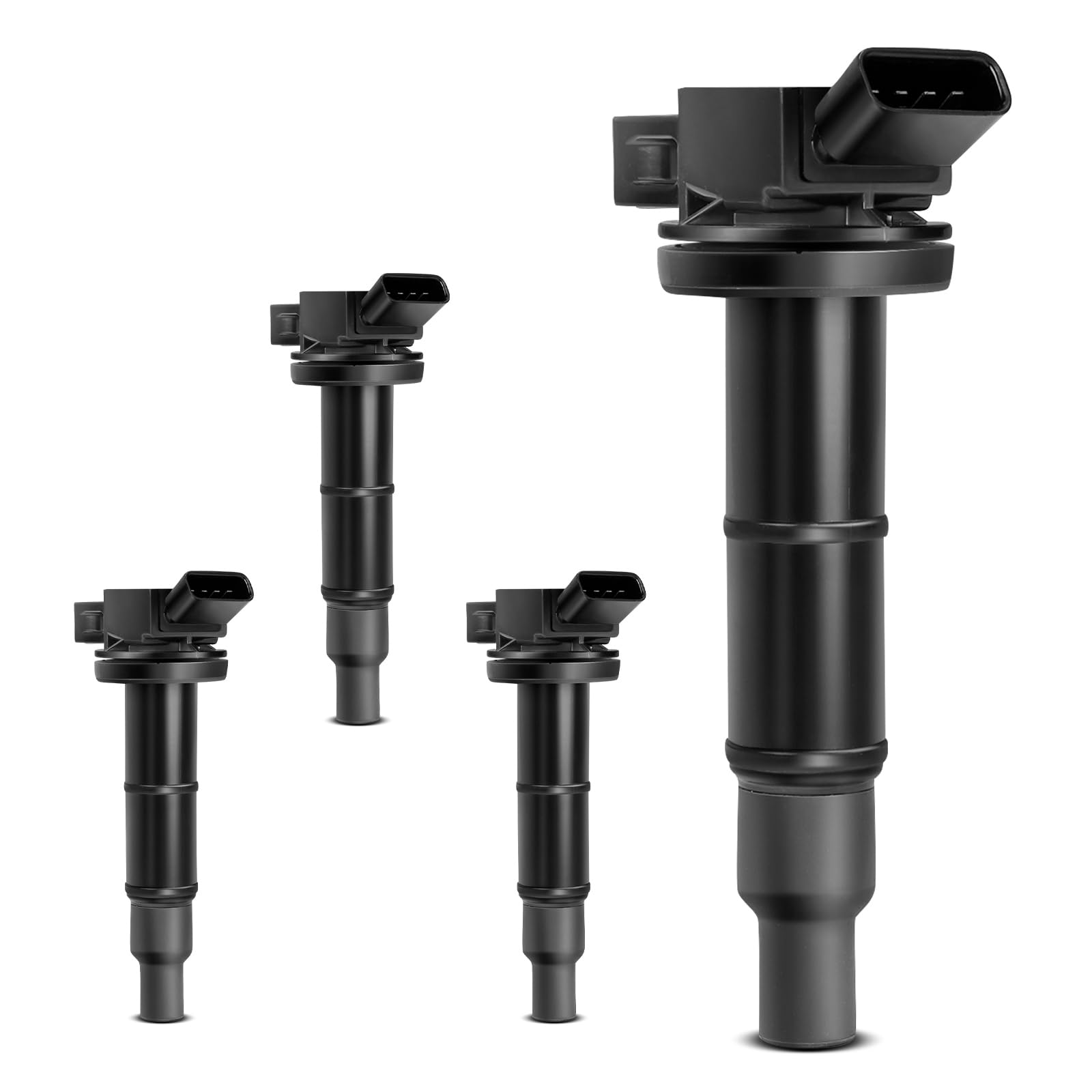 YHTAUTO Set of 4 Ignition Coil Pack Replacement for Toyota Lexus Scion Pontiac Models, Camry Corolla RAV4 Highlander Matrix Sola