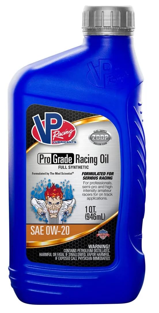 Vp Racing Fuels 2715 Full Synthetic Pro Grade Racing Oil Quart Sae 0W-20