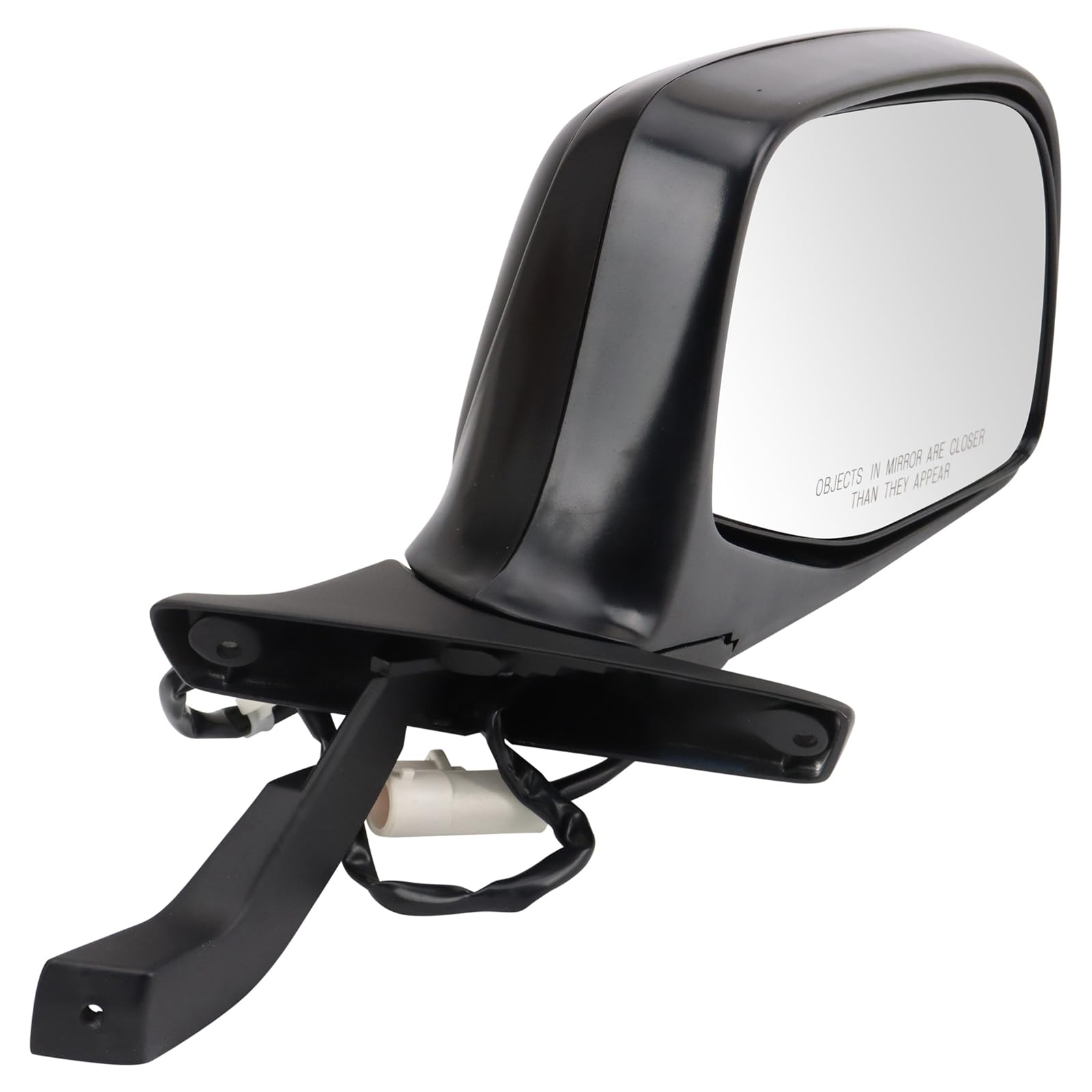 Trq Right Mirror Power With Black Cover Passenger Side Compatible With 1992-1996 Ford Bronco 1992-1997 F-150 Fo1321116