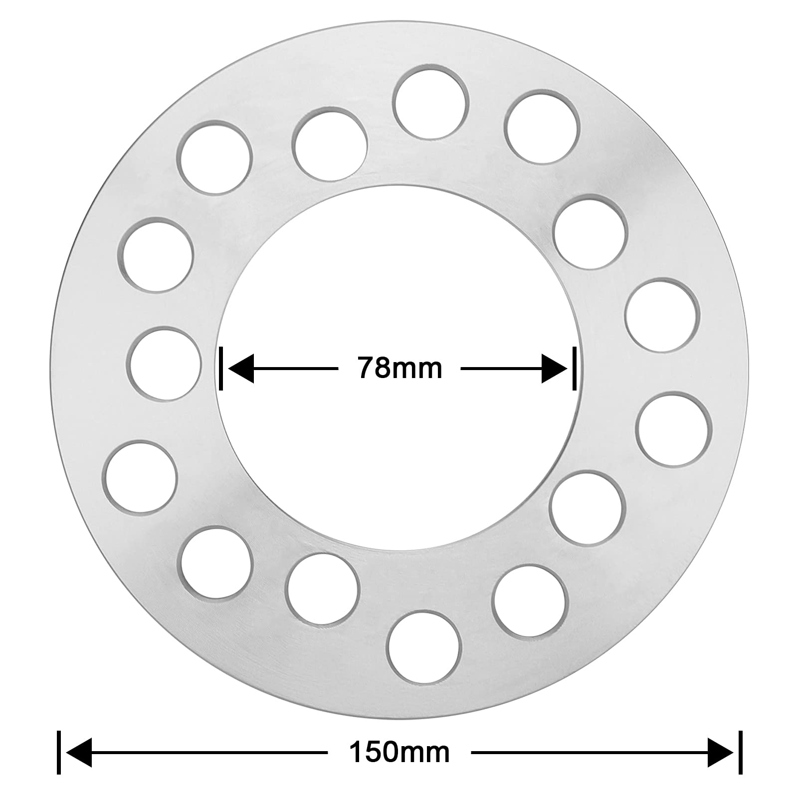 Irontek Wheel Spacers & Adapter Fit 5X100, 5X114.3, 5X120, 5X4.5 3/16''(5Mm) Thickness 4Pcs Id:78Mm For Acura 01-03 Cl, 91-95 Le