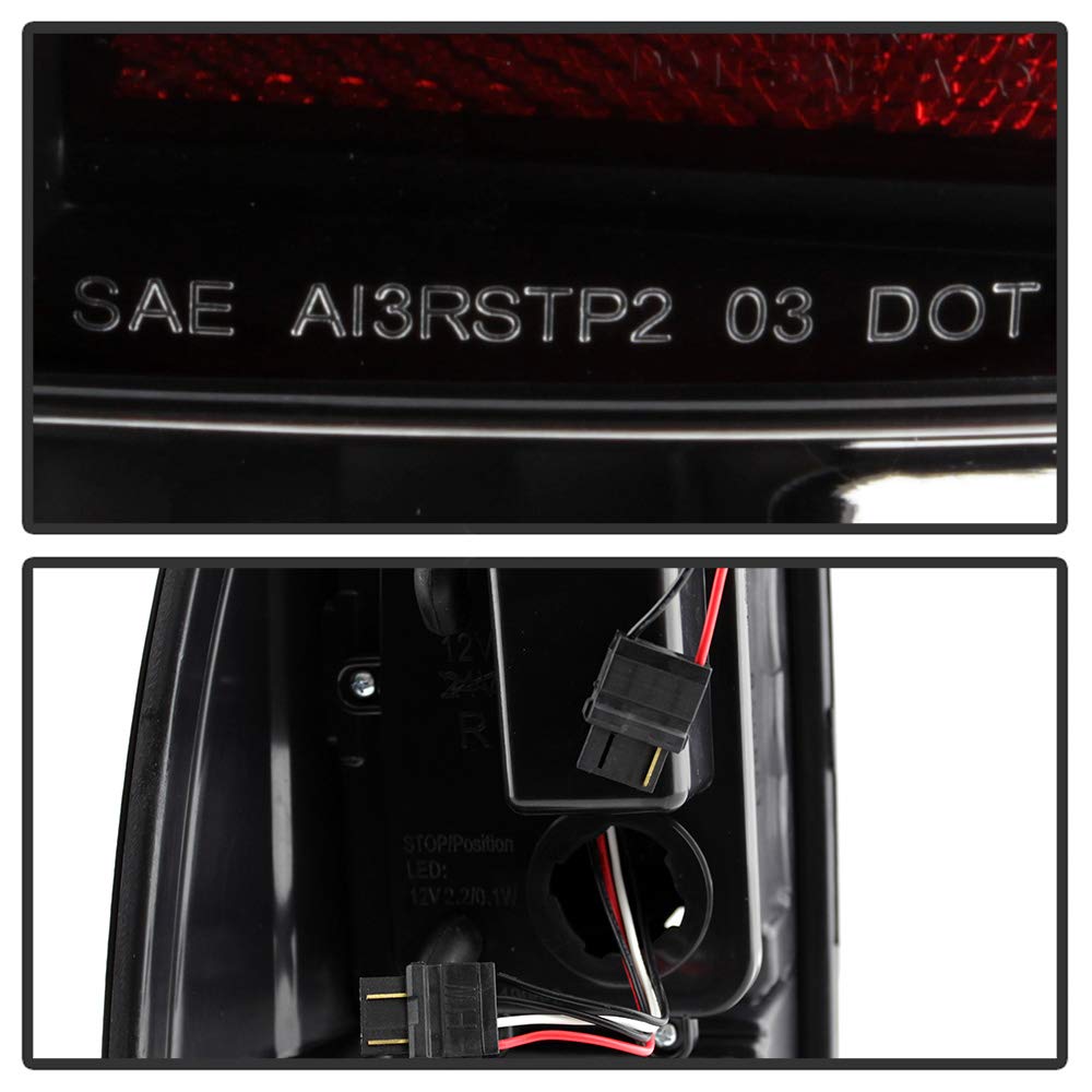 Acanii - For [Light Bar Design] 2005-2015 Toyota Tacoma Pickup Black Housing Led Tail Lights Brake Lamps Set Left+Right