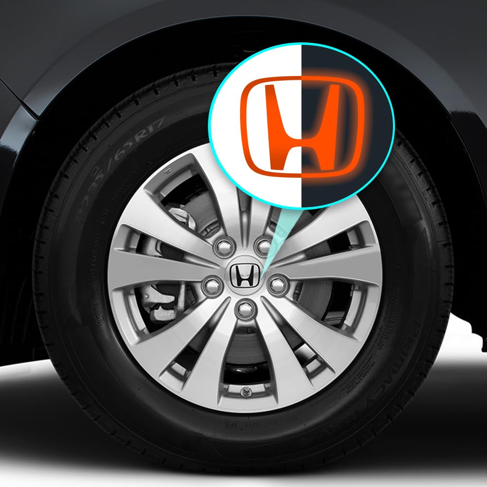 IPG Compatible with Civic Accord CRV VTEC Si Logo Cap Inner or Outer Stckers Dcals (Center Cap:2.25) (4 Units) (Reflective Ser