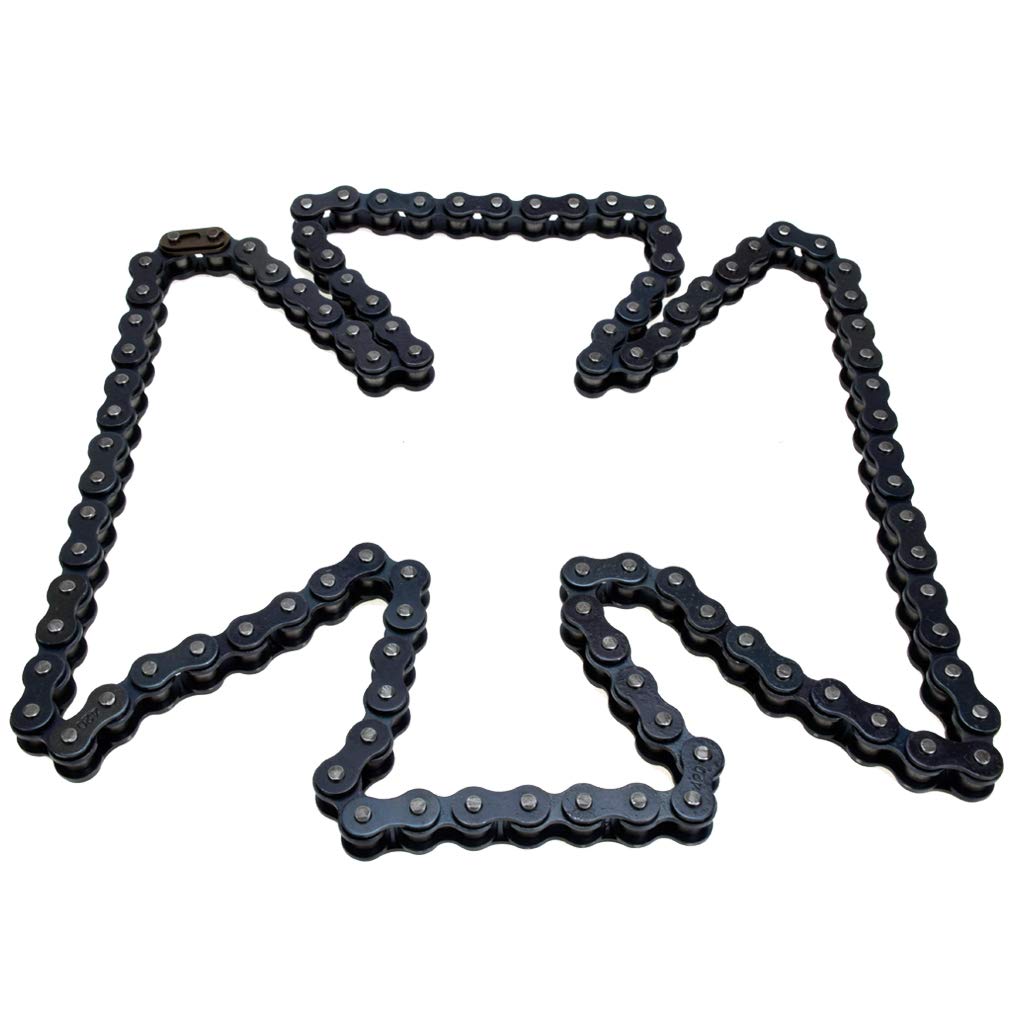 HIAORS 420 Chain 102 Link Chain With Connecting Master Link for 50cc 70cc 90cc 110cc 125cc SDG 107 125 Motorcycle Dirt Pit Bike