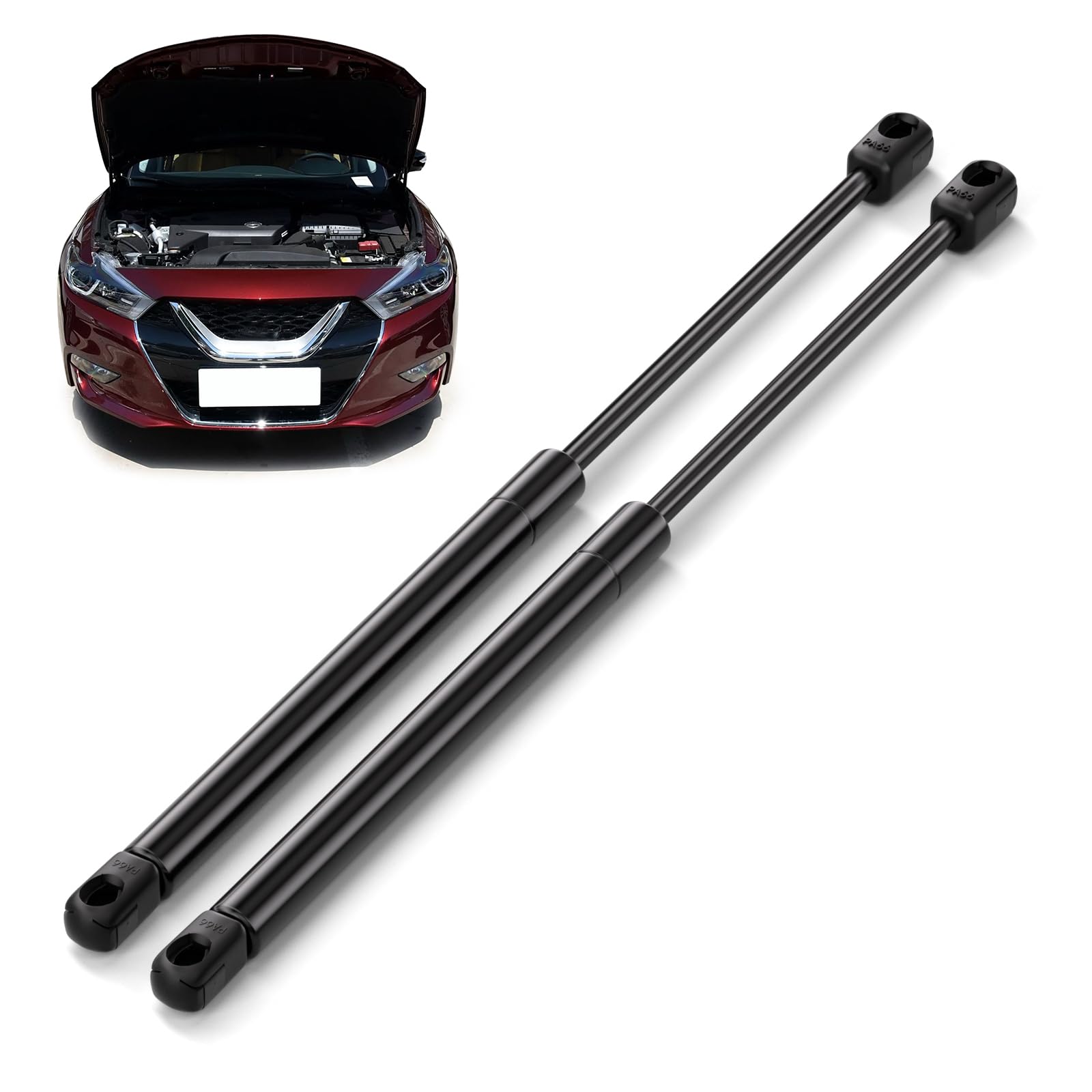 Arana Hood Struts Lift Support For Nissan Maxima 2009-2014, Front Hood Replacement Shocks Fits 2009-2014 Nissan Maxima Advance/B
