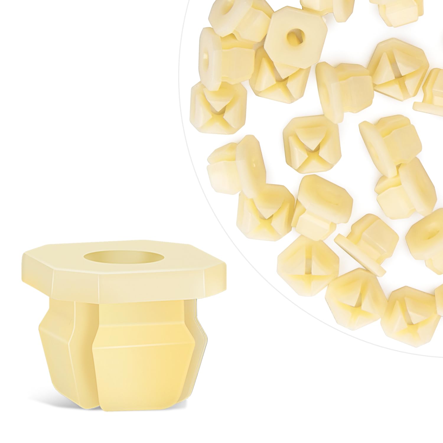 Gooacc 50 Pcs Grill Screw Nuts #8 Screw Size Front End & Instrument Panel Nut For Gm 3893980 Chrysler Chevy 1967-On