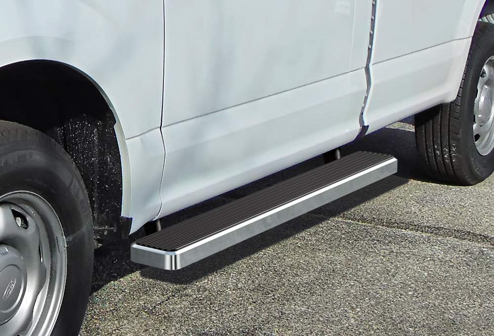 APS (304 Stainless Steel Polished Silver 6 inches Running Boards Nerf Bars Side Steps Compatible with Ford F150 2015-2025 Regula