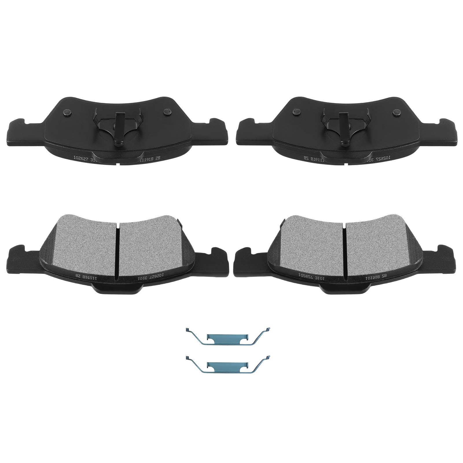 Automuto 4Pcs Front Semi-Metallic Disc Brake Pads Set D857 For Chrysler Town & Country 2001-2007,For Chrysler Voyager 2003,For D