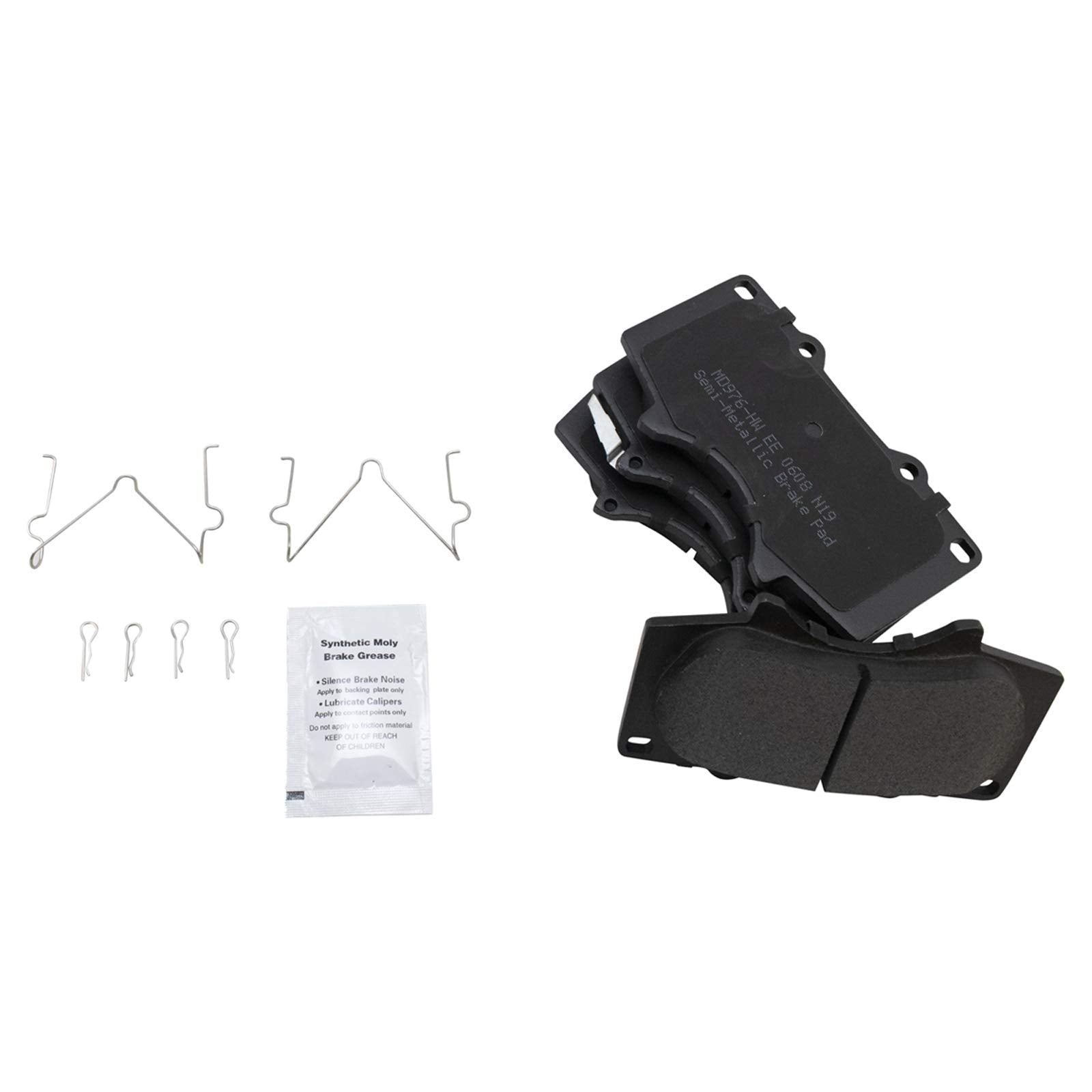 Trq Front Brake Pad & Rotor Kit Brake Pads Brake Rotor Semi-Metallic Vented Premium G-Coated Compatible With 2003-2009 Toyota 4R