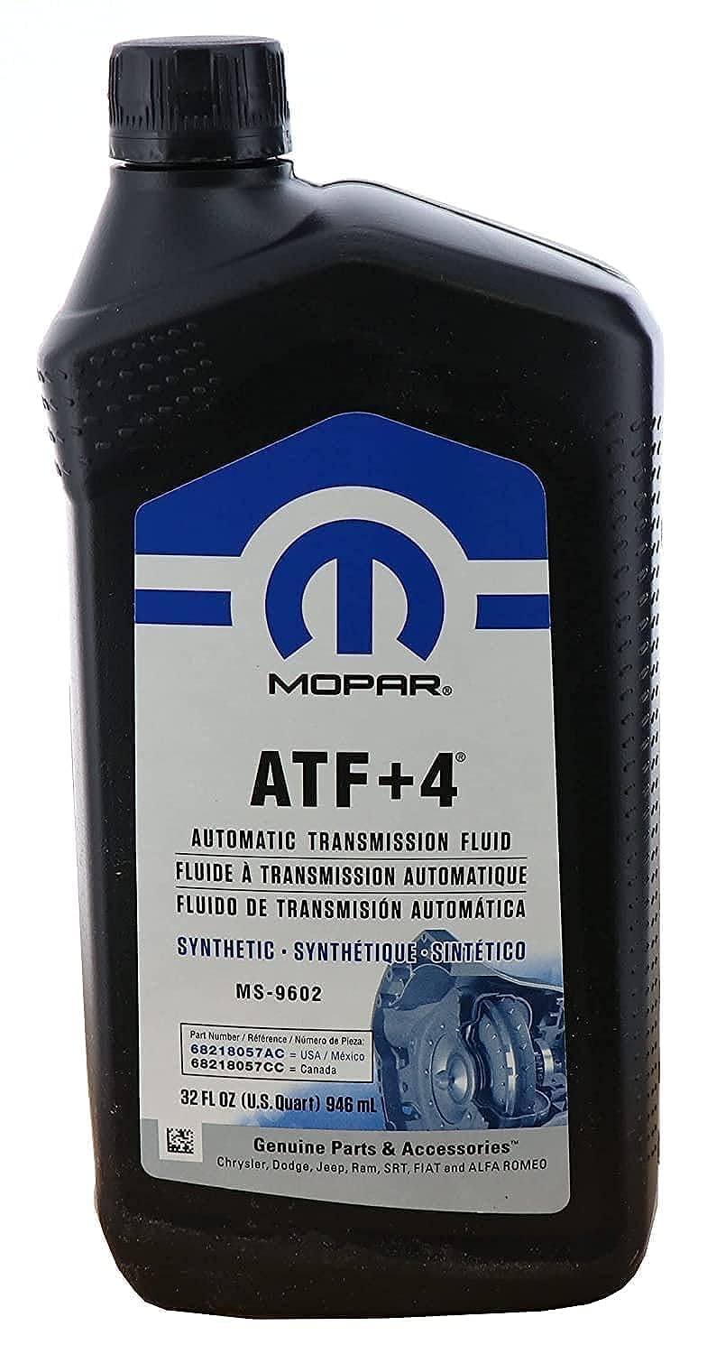 Chrysler (68218057Ac) Genuine Mopar Fluid Atf+4 Automatic Transmission Fluid - 1 Quart, 32 Ounces