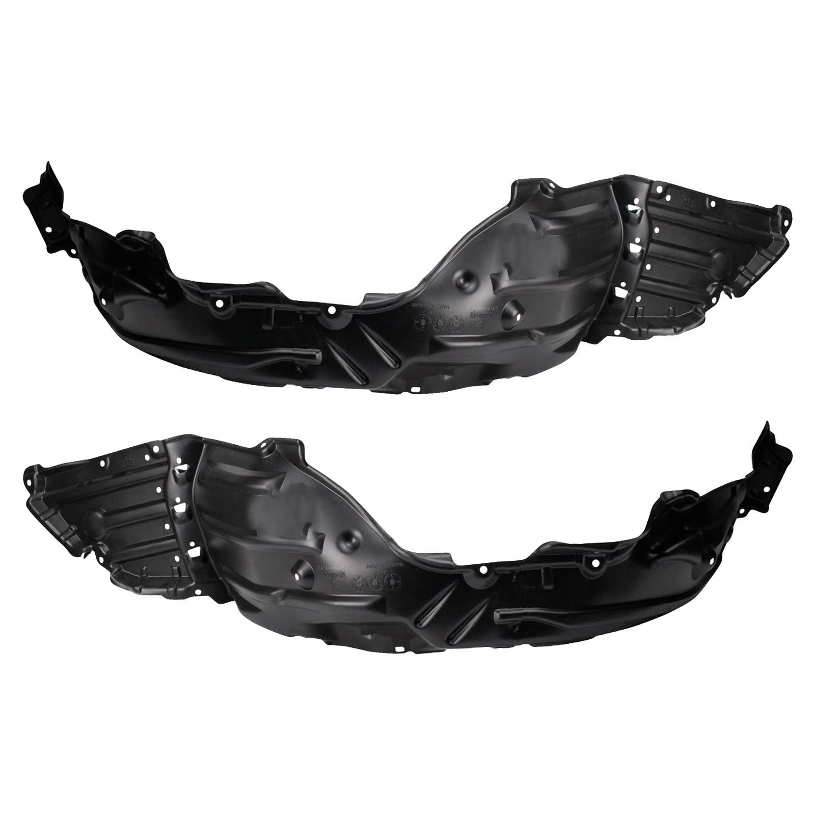 Trq Front Inner Fender Liner Set Compatible With 2020-2022 Toyota Corolla To1248233 To1249233