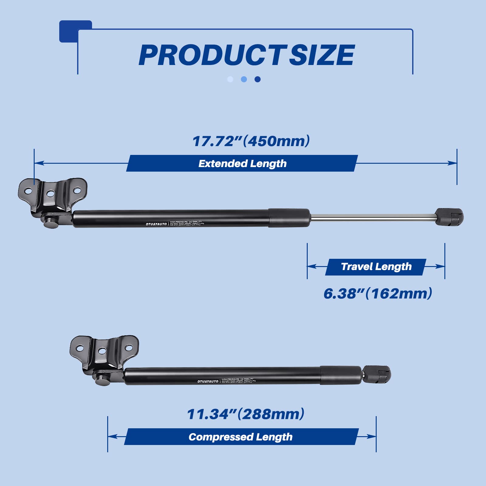 Compatible With Honda Accord Hood Lift Support - Fit 2003-2007 Vehicles - Otuayauto Front Hood Struts - Oem # Sg326013 (Pack Of