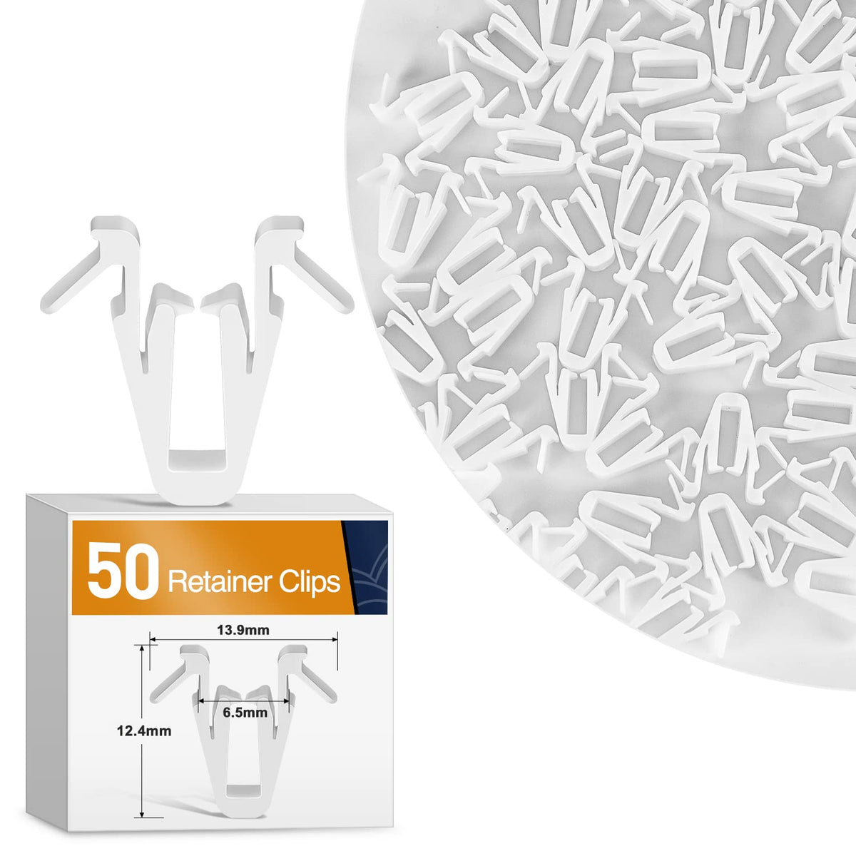 Gooacc 50Pcs Door Garnish Moulding Clip For Toyota Lexus 67771-58010 Tundra Tacoma Sequoia Rav4 Land Cruiser Highlander C-Hr Yar