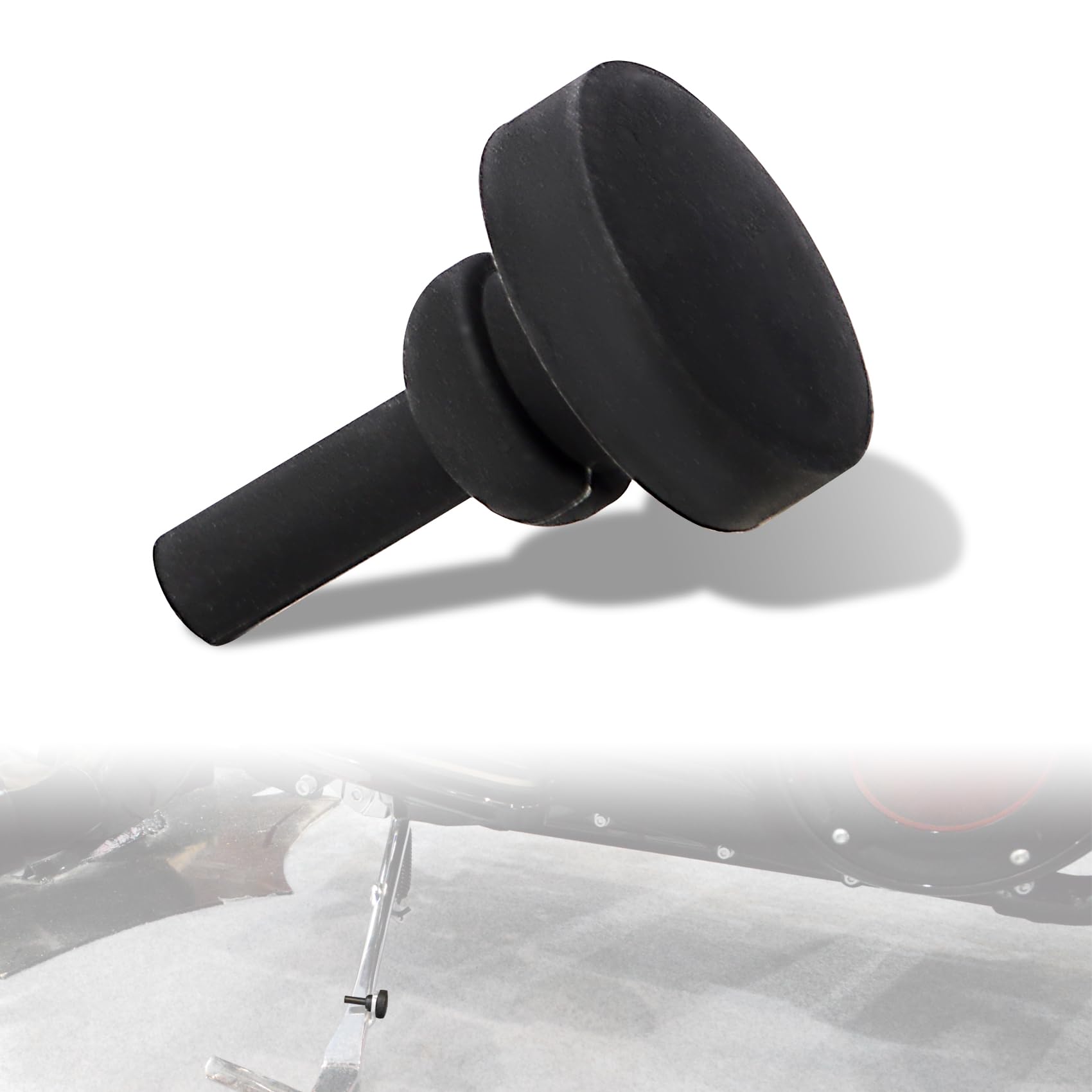 FOVPLUE Jiffy Stand Leg Bumper/Kickstand Bumper Pad for Harley Touring 2007-2023, for Electra Glide FLHT, Street Glide FLHX, Roa