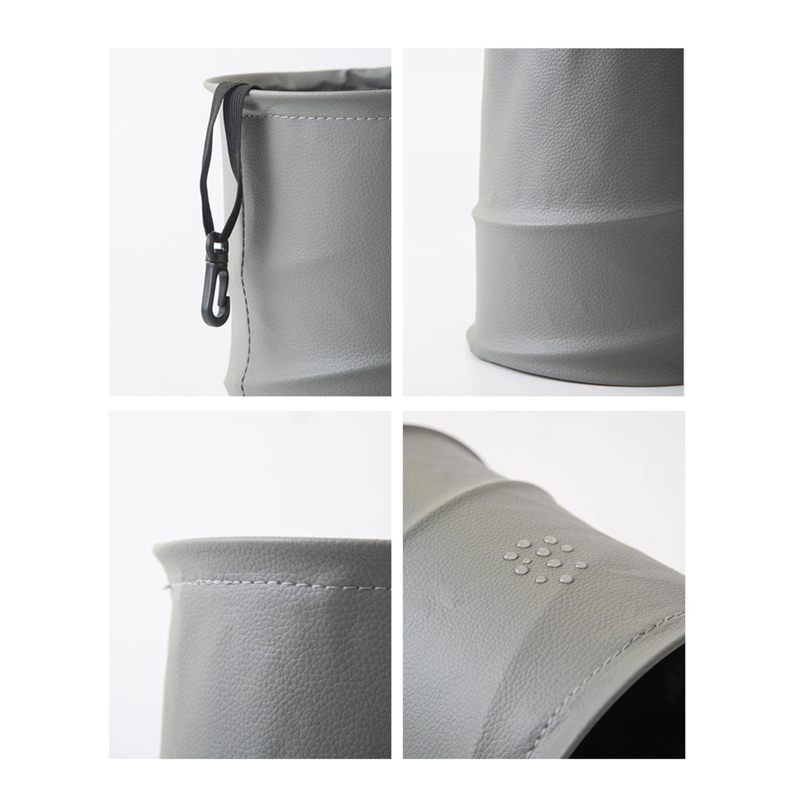 APIRILY Car Trash can artificial Leather Garbage Bin Waste Basket Rubbish Bin for Truck Black | Ebay Motors | Automotive Tools &