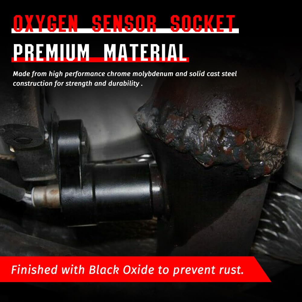 O2 Sensor Socket 7/8 O2 Sensor Socket 3/8-Inch Drive By 7/8-Inch (22 Mm) Offset Oxygen Sensor Socket-Universal