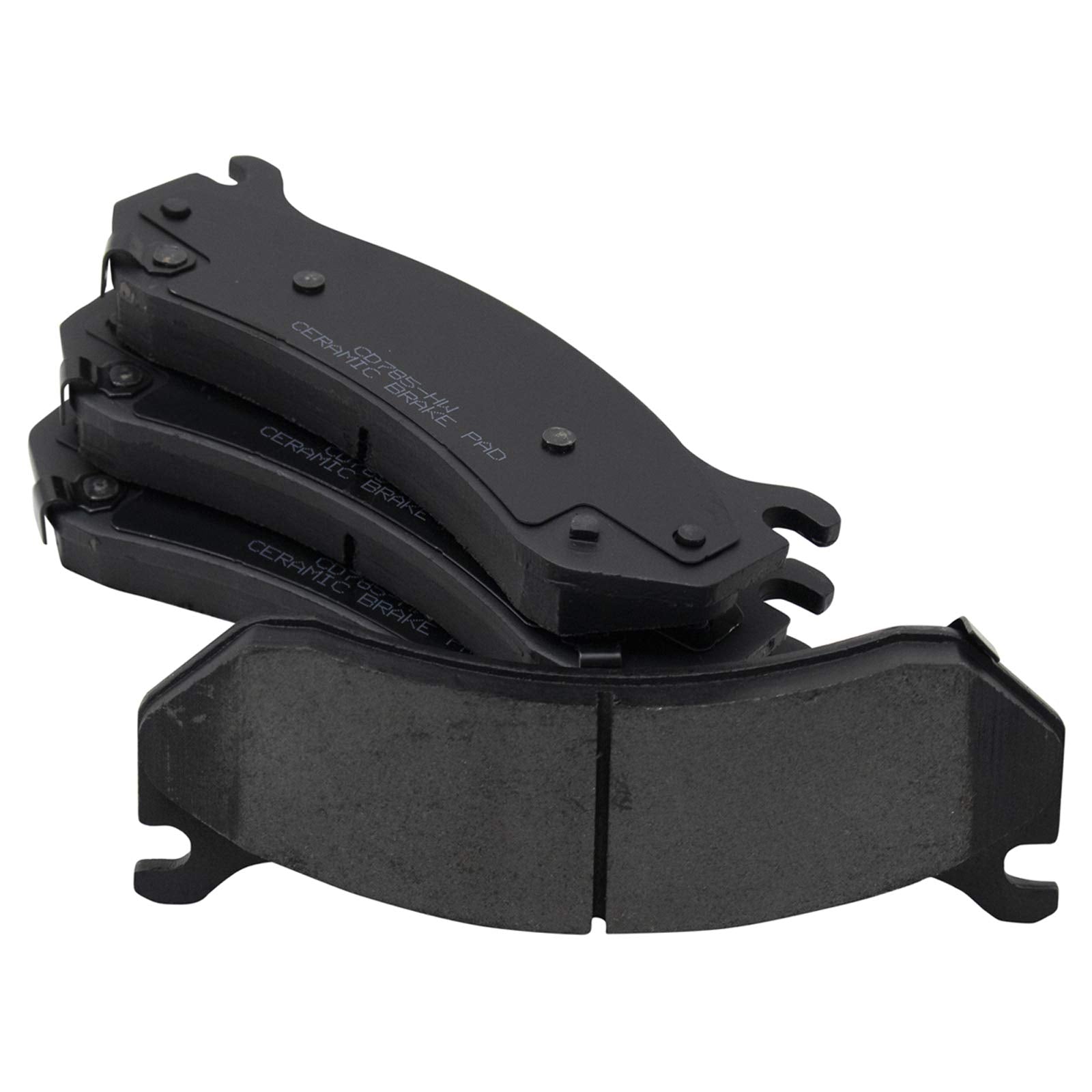 TRQ Premium Posi Ceramic Disc Brake Pad Kit for Chevy Cadillac GMC Truck