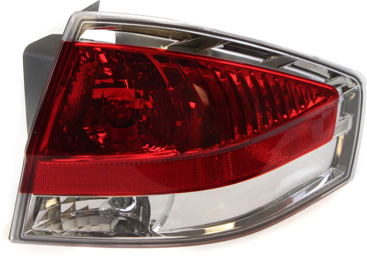 Evan-Fischer Tail Light Assembly Compatible With 2008 Ford Focus Coupe/Sedan Passenger Side