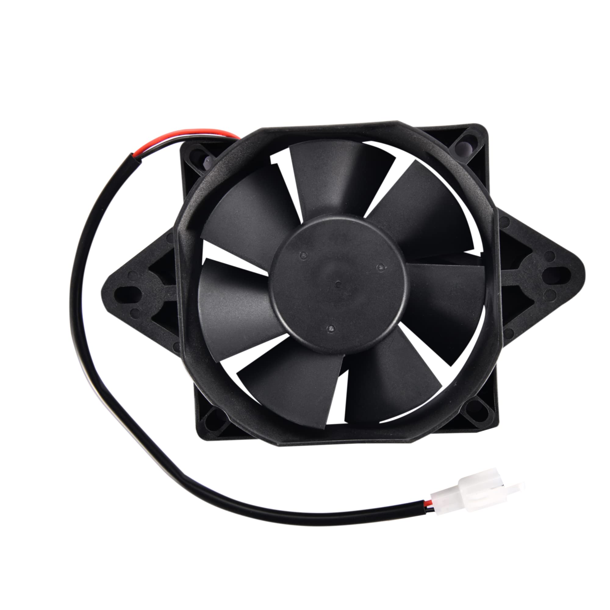 Goofit 12V Dc Square Radiator Cooling Fan Replacement For 200Cc 250Cc Water-Cooled Atv Dirt Bike Go Kart
