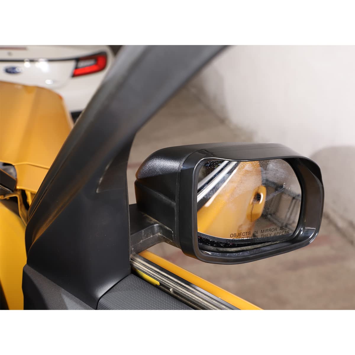 Car Door Sideview Mirror Rain Eyebrow Frame Decorative Trim Compatible With Ford Maverick 2022 2023 2024, Car Decoration Accessories 2Pcs (Black)