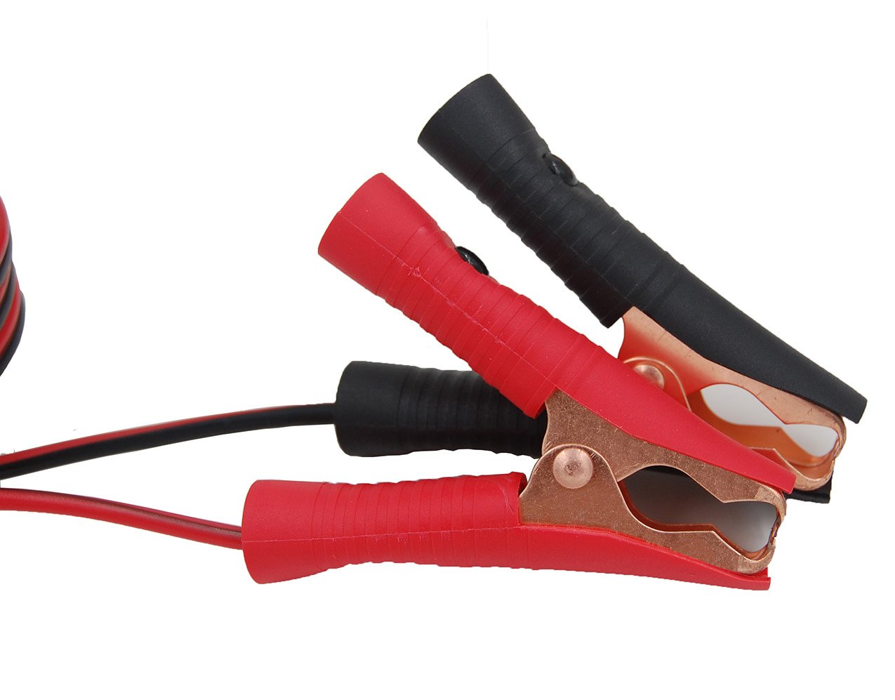 Cuzec 12V/ 24V Extension Cord Plug Socket With Battery Clamp 4.9Ft / 1.5M 16 Awg Battery Clip-On And Cigarette Lighter Adapter