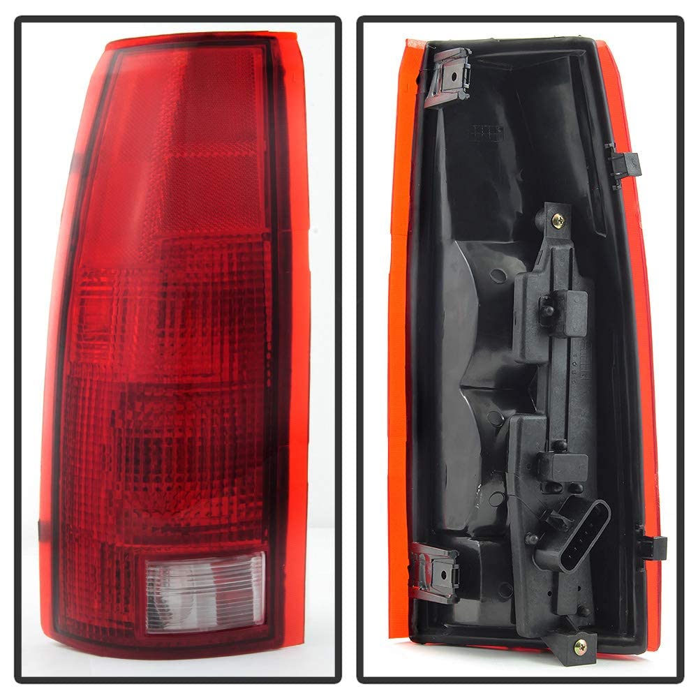 Acanii - For 1988-1998 Chevy/Gmc C10 C/K 1500 2500 3500 Silverado Yukon Suburban Tahoe Tail Lights Lamps W/Circuit Board